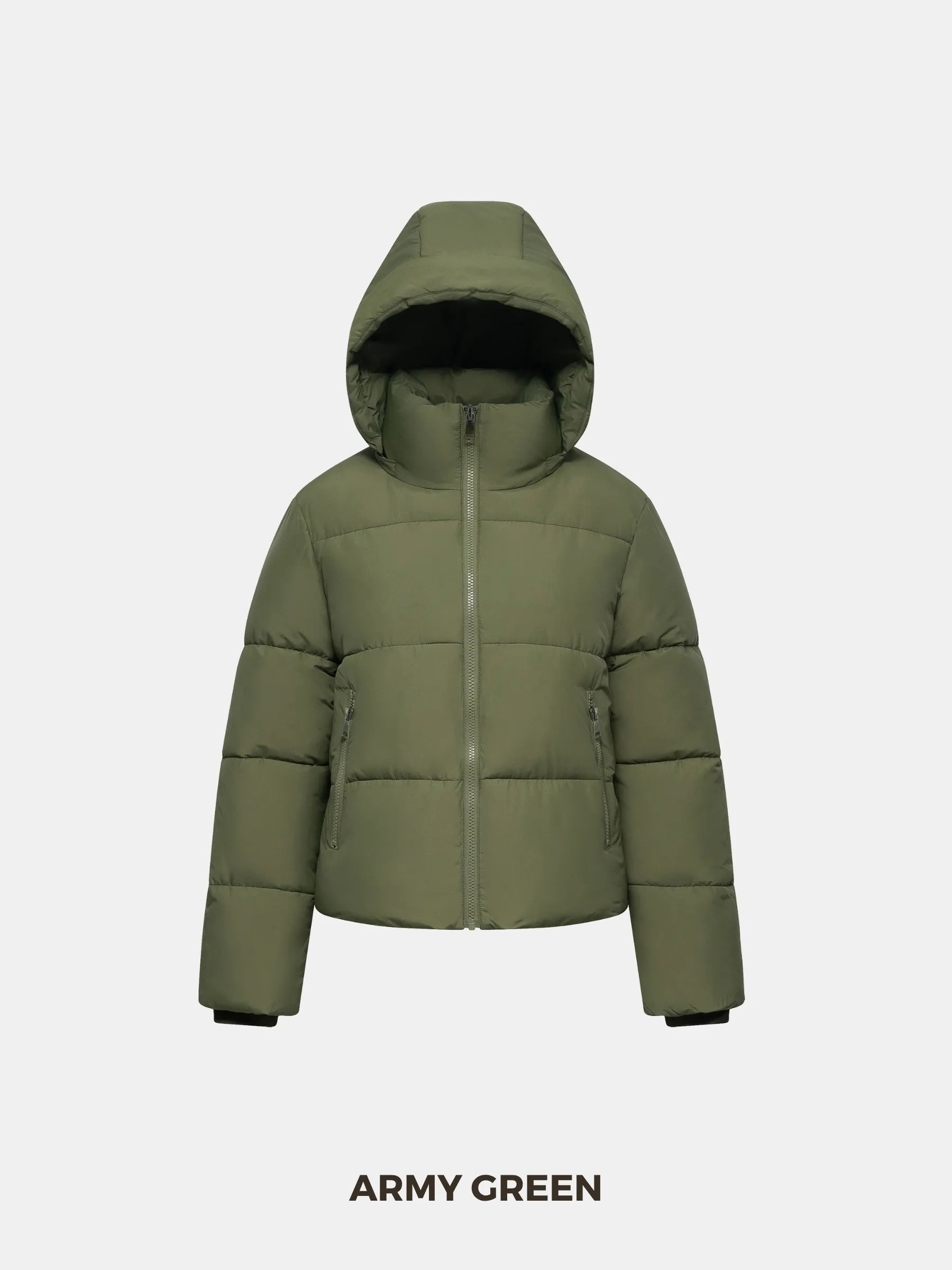 Classic Short Detachable Hooded Puffer Jacket - product image 36