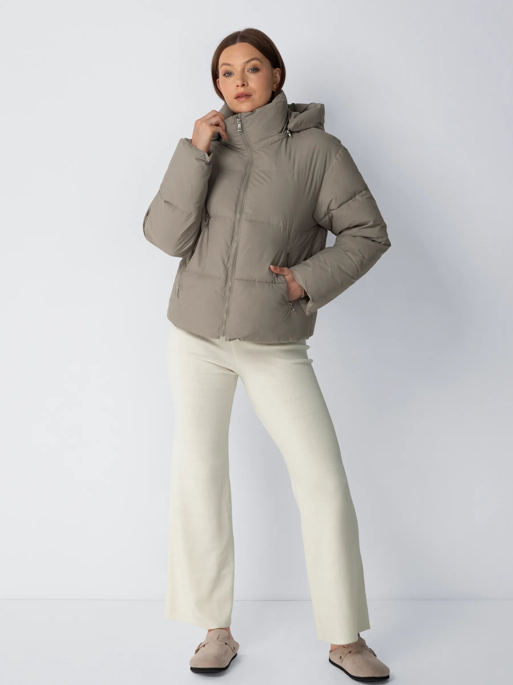 Classic Short Detachable Hooded Puffer Jacket - product image 2