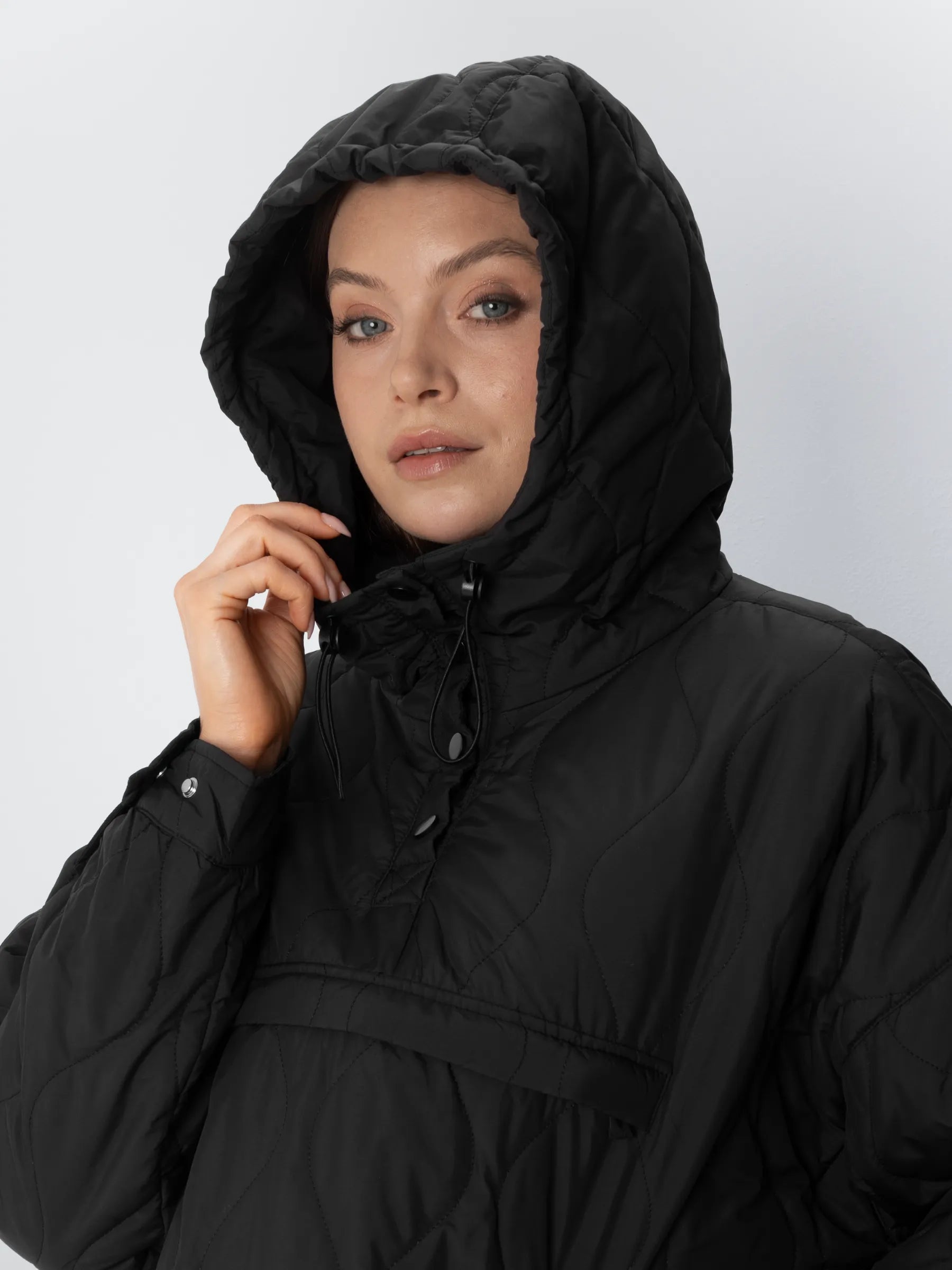 Kangaroo Pocket Packable Quilted Puffer Hoodie - product image 5