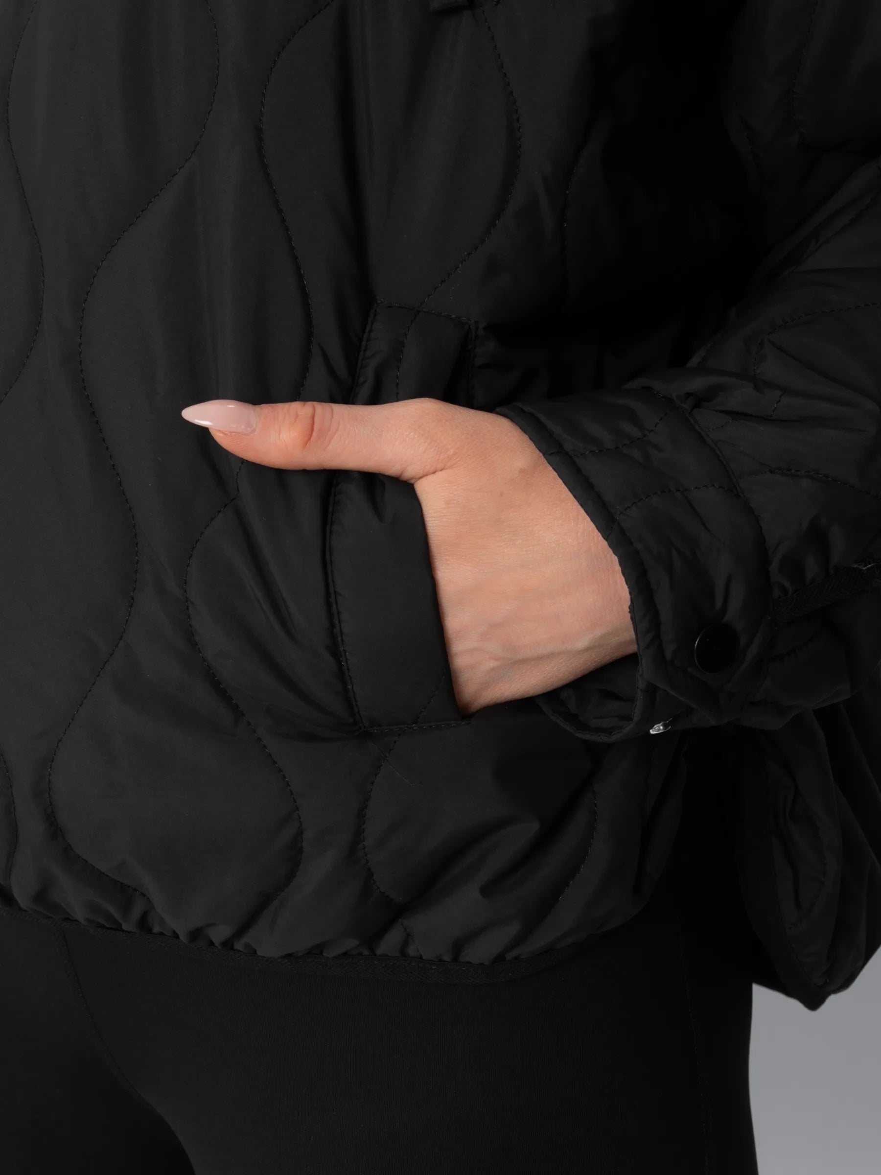 Kangaroo Pocket Packable Quilted Puffer Hoodie - product image 7