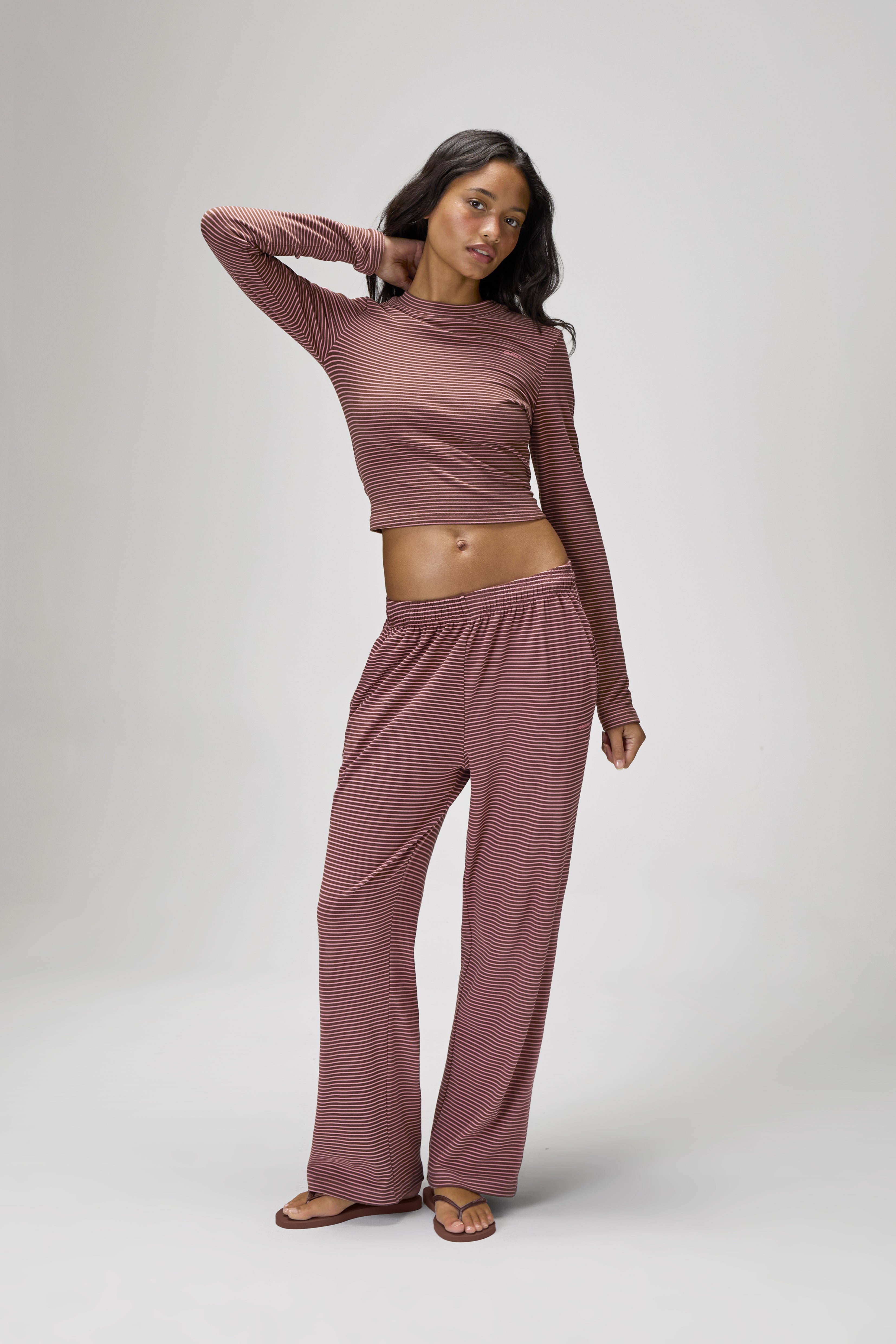 Wilbur Soft Longsleeve Top in Brown - image 5