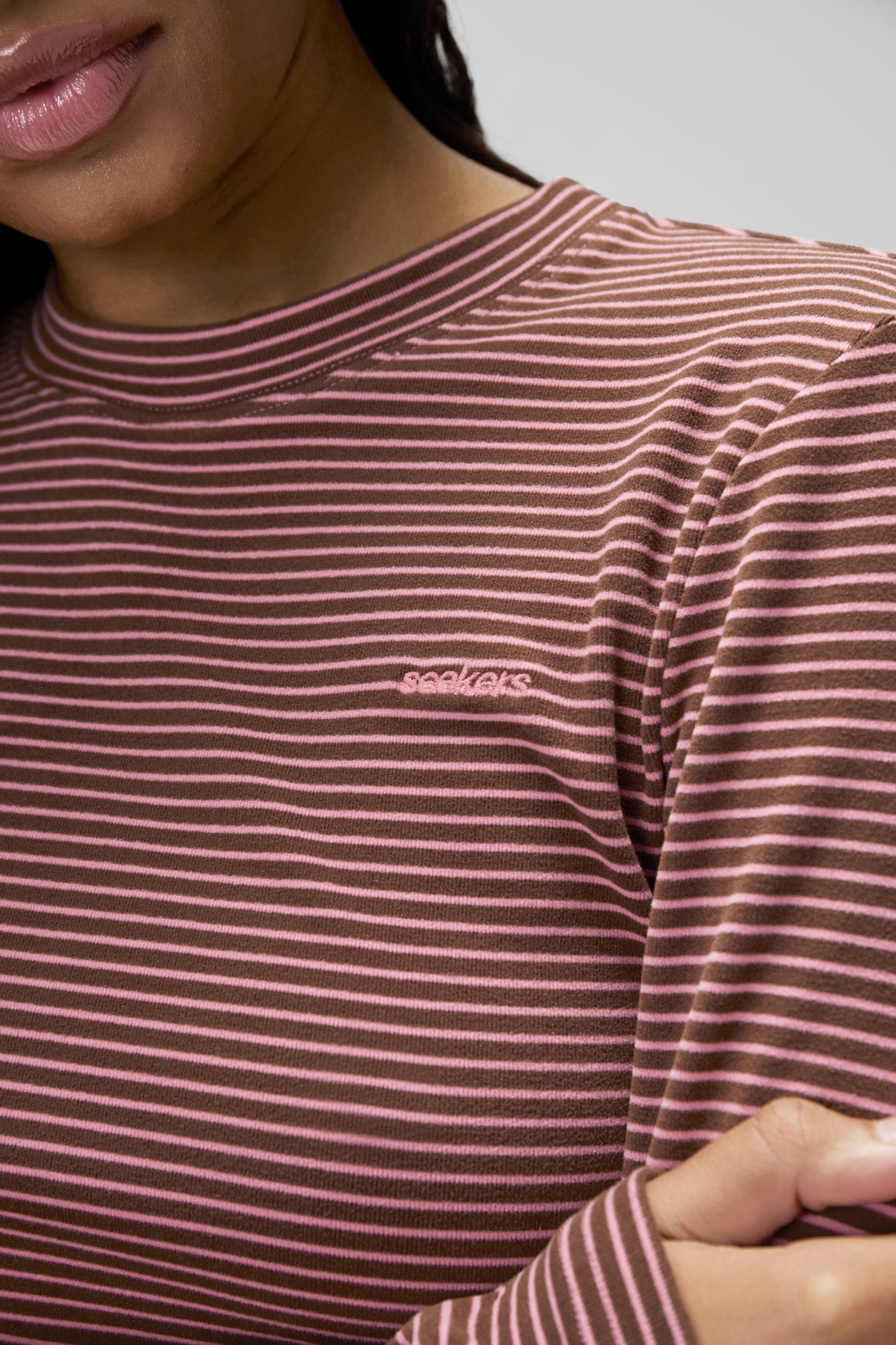 Wilbur Soft Longsleeve Top in Brown - image 2