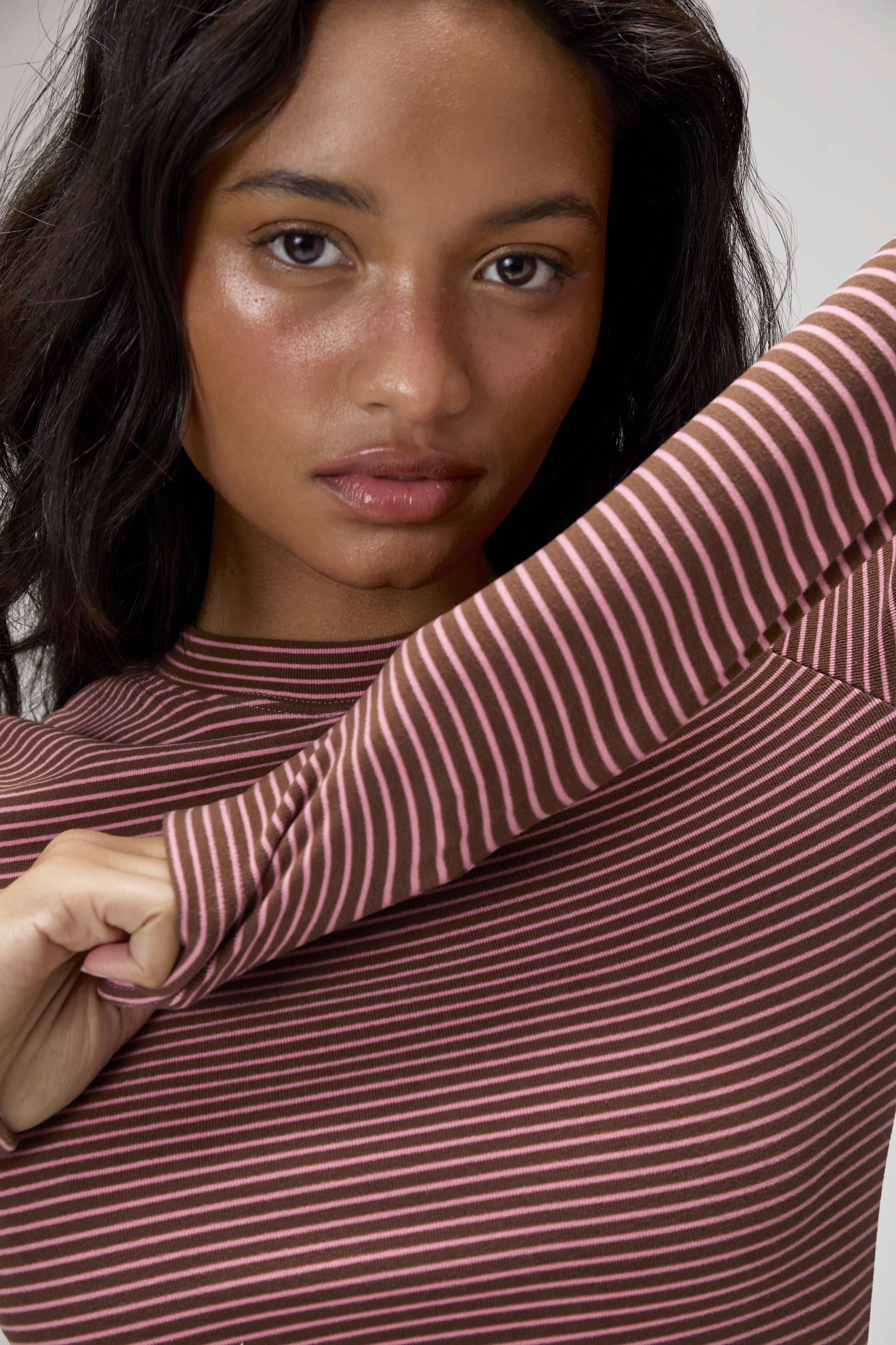 Wilbur Soft Longsleeve Top in Brown - image 4