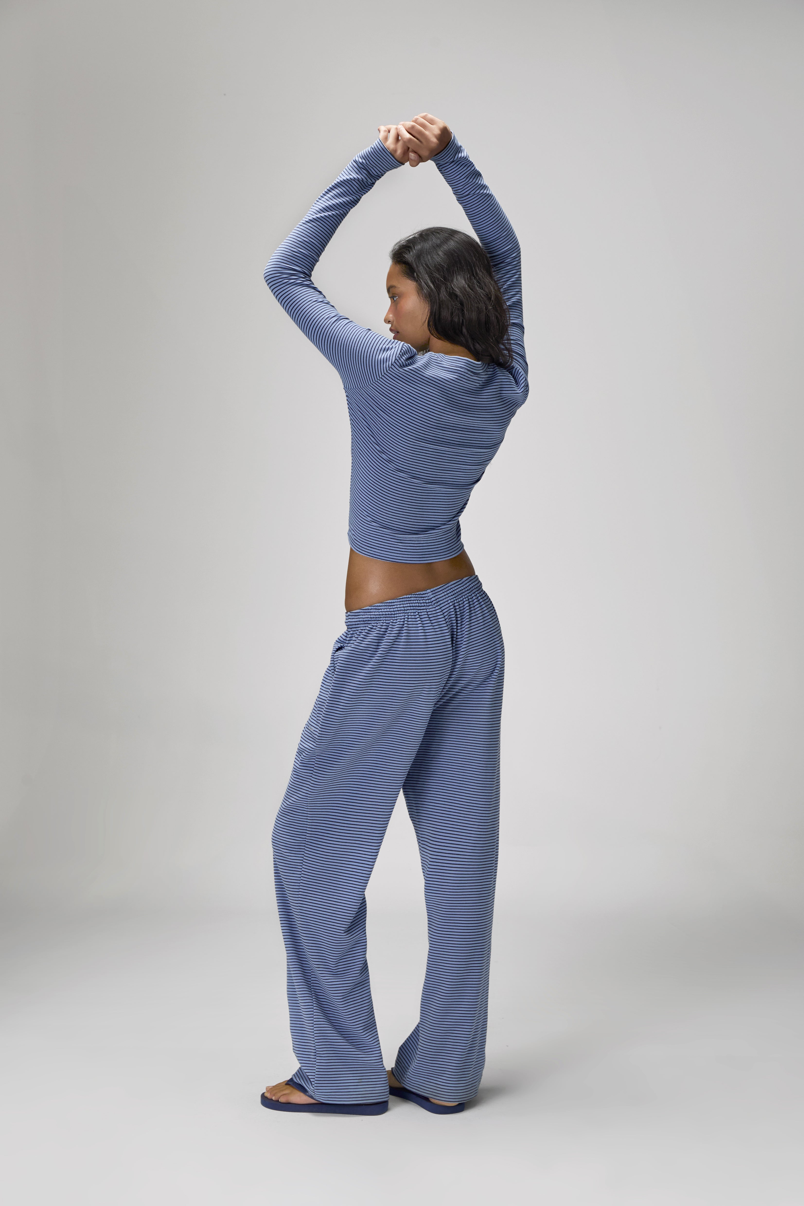 Wilbur Soft Longsleeve Top in Blue - image 3