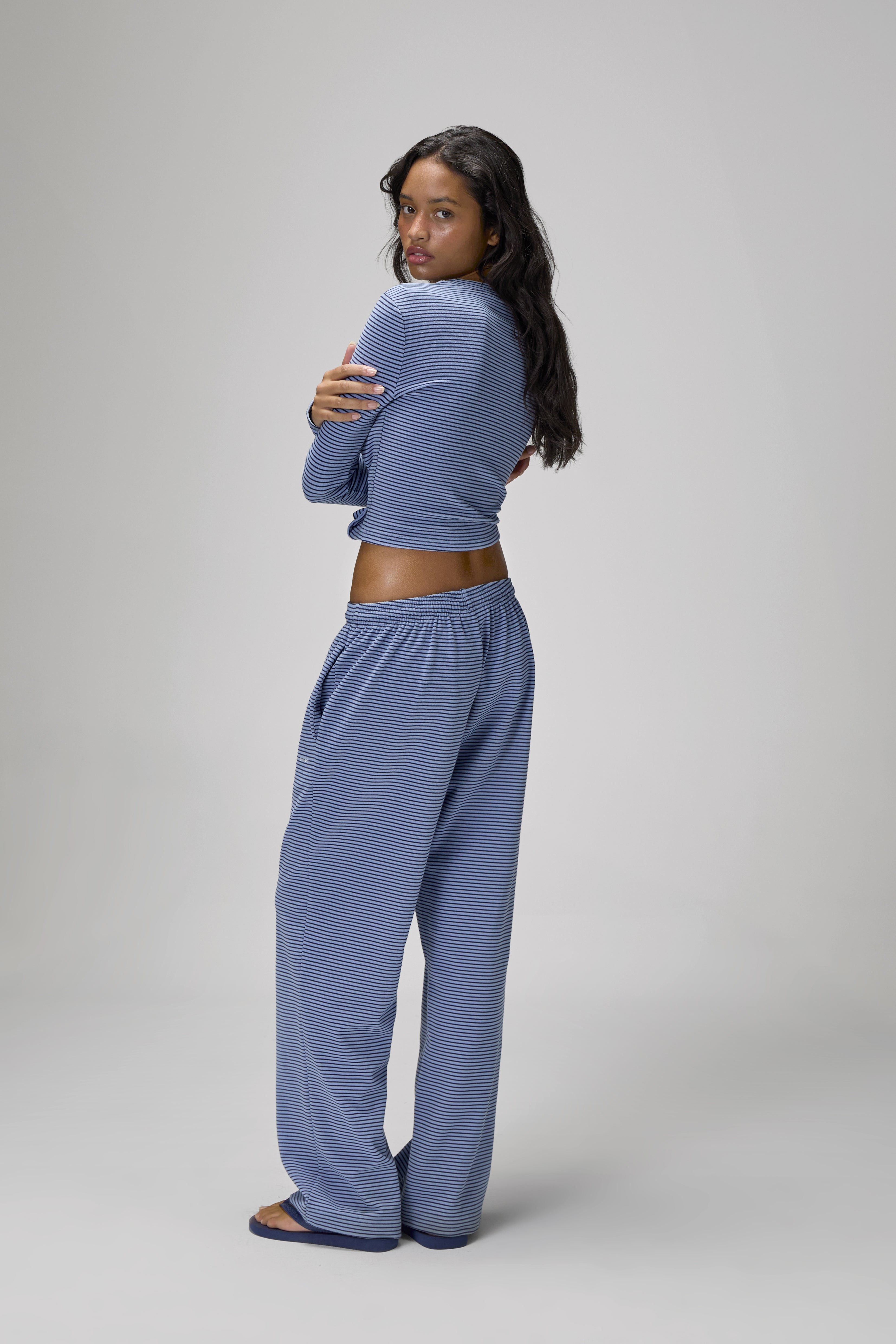 Wilbur Soft Longsleeve Top in Blue - image 4