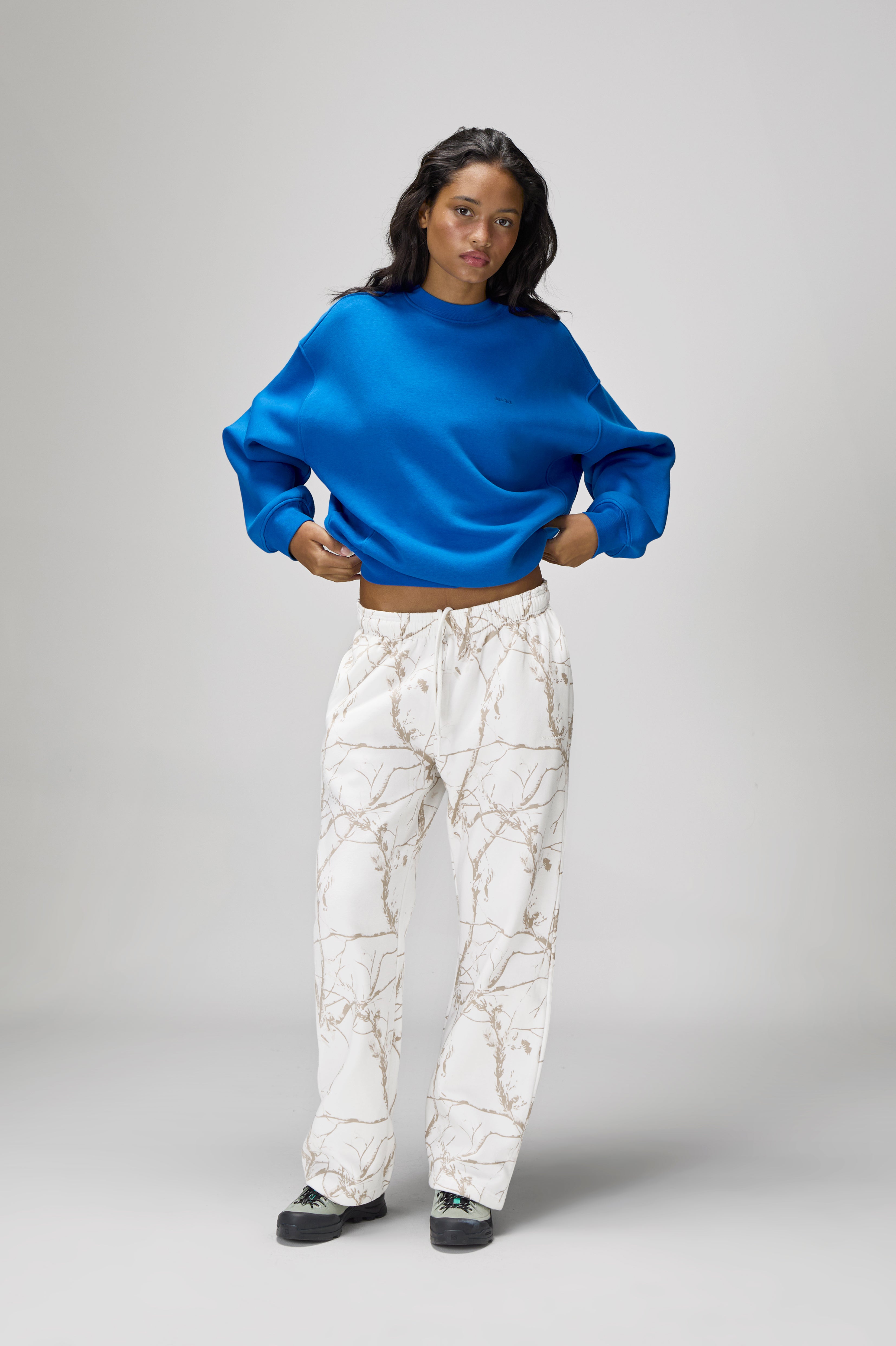 Ranch Wide Leg Sweatpants in Milk Camo - image 3