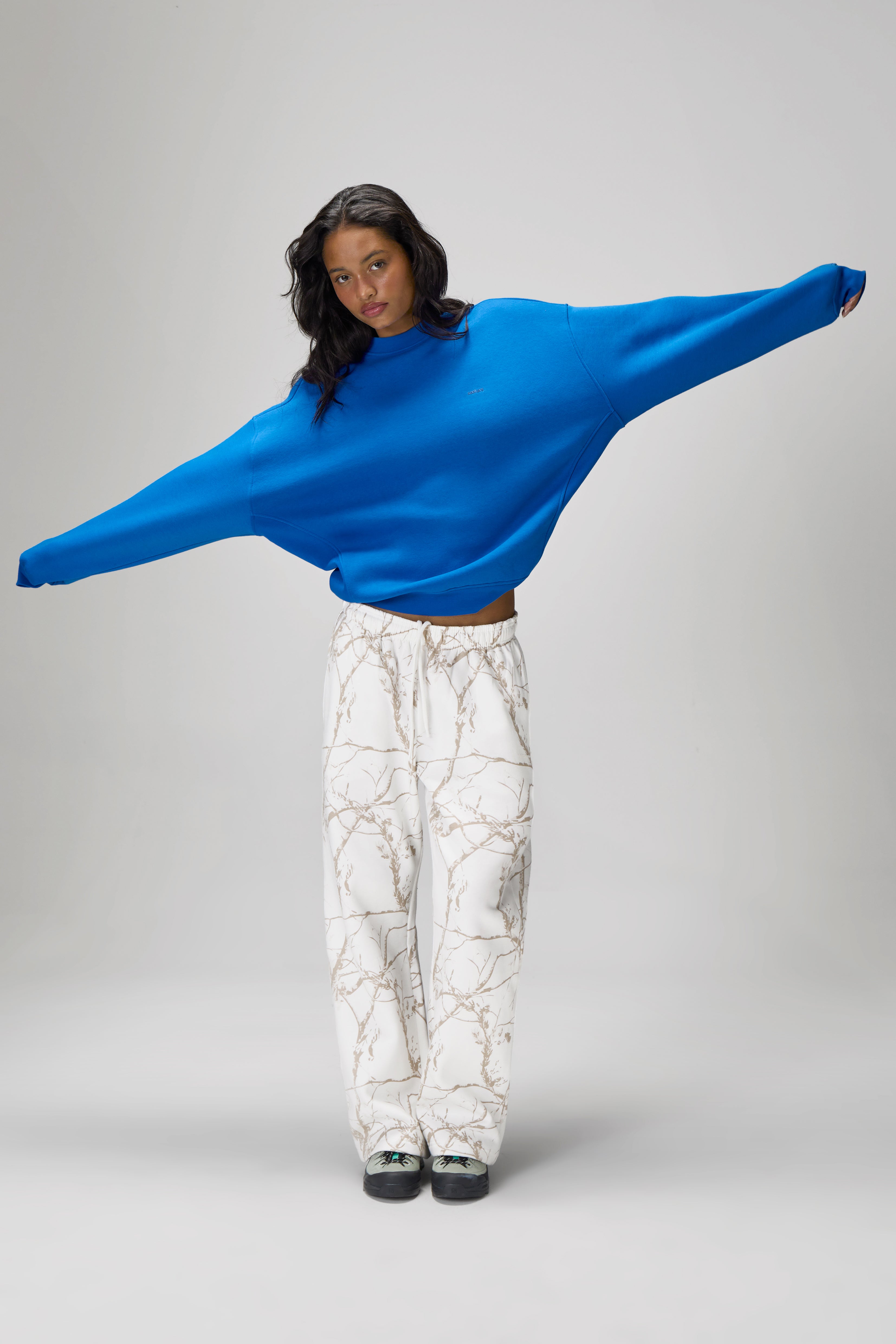 Ranch Wide Leg Sweatpants in Milk Camo - image 6