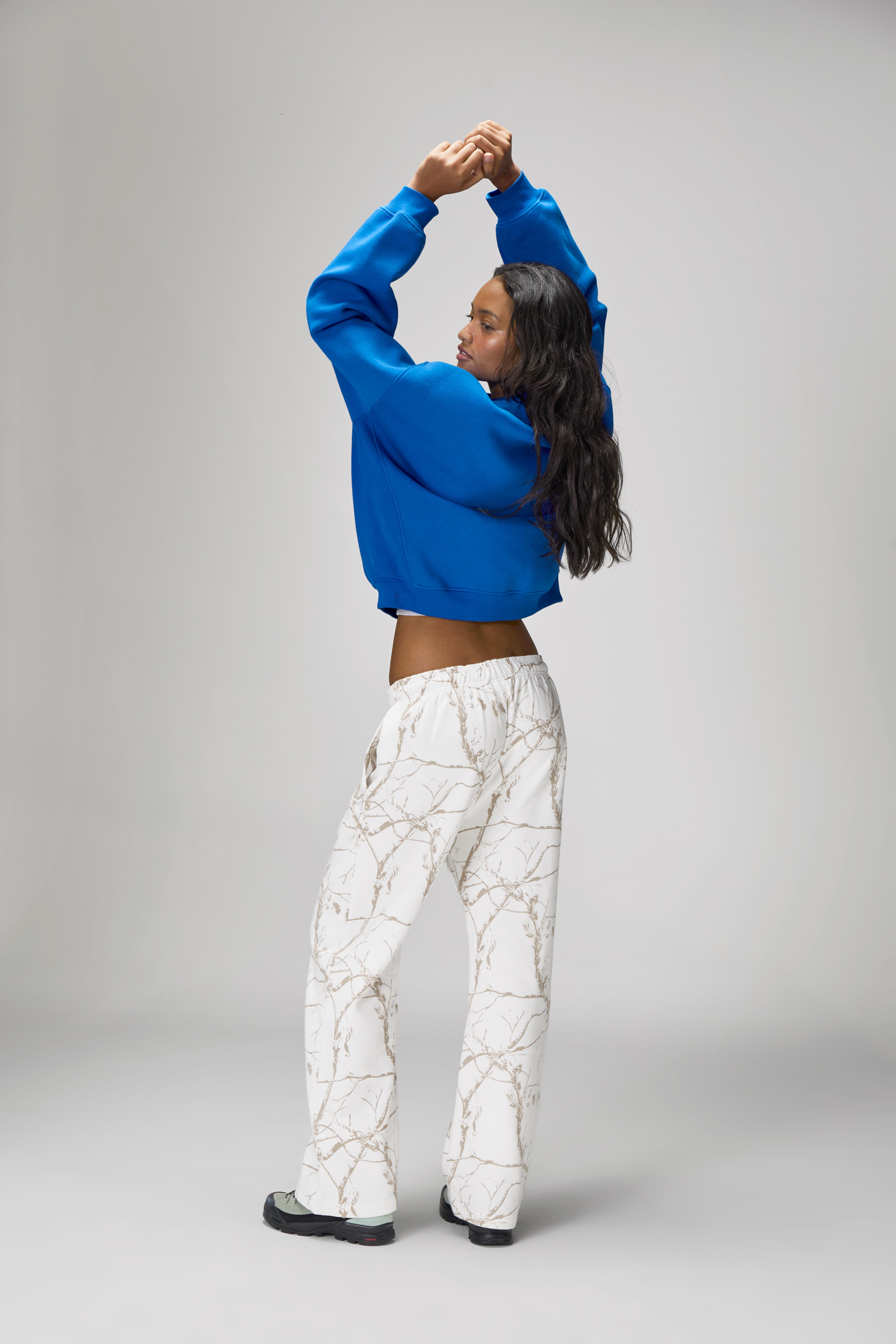 Ranch Wide Leg Sweatpants in Milk Camo - image 5