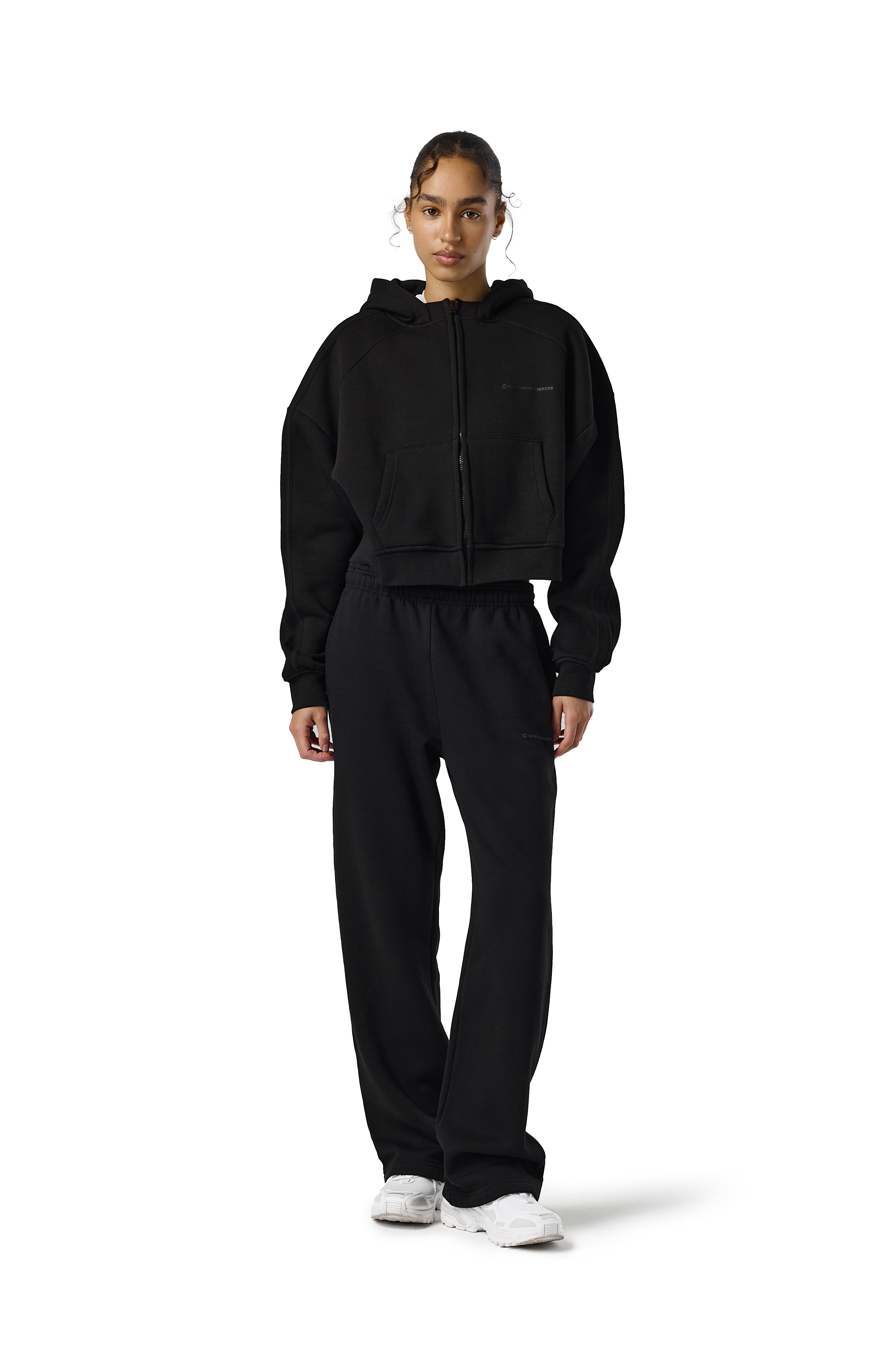 Trademark Wide Leg Sweatpants in Road Black - image 3