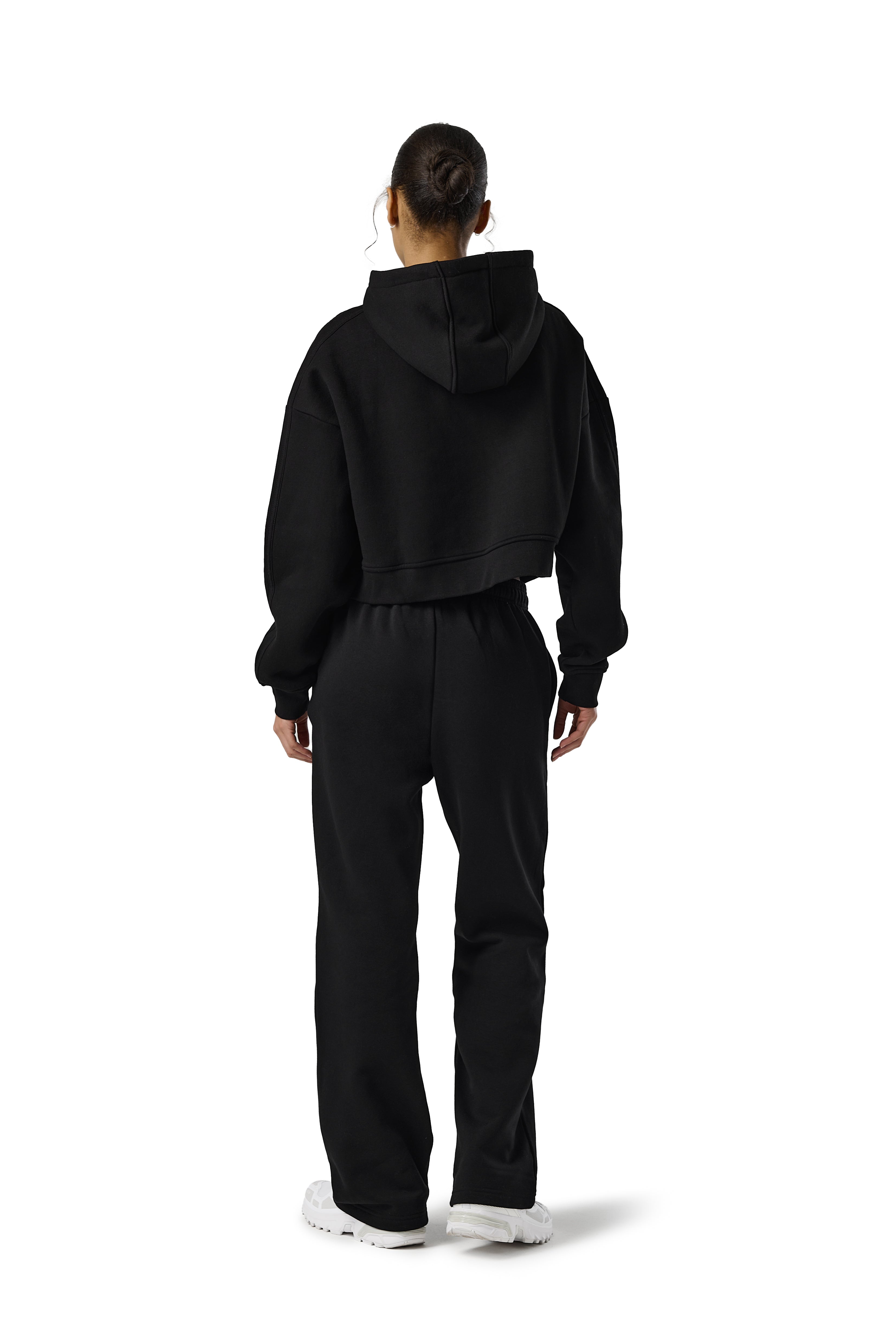 Trademark Wide Leg Sweatpants in Road Black - image 6