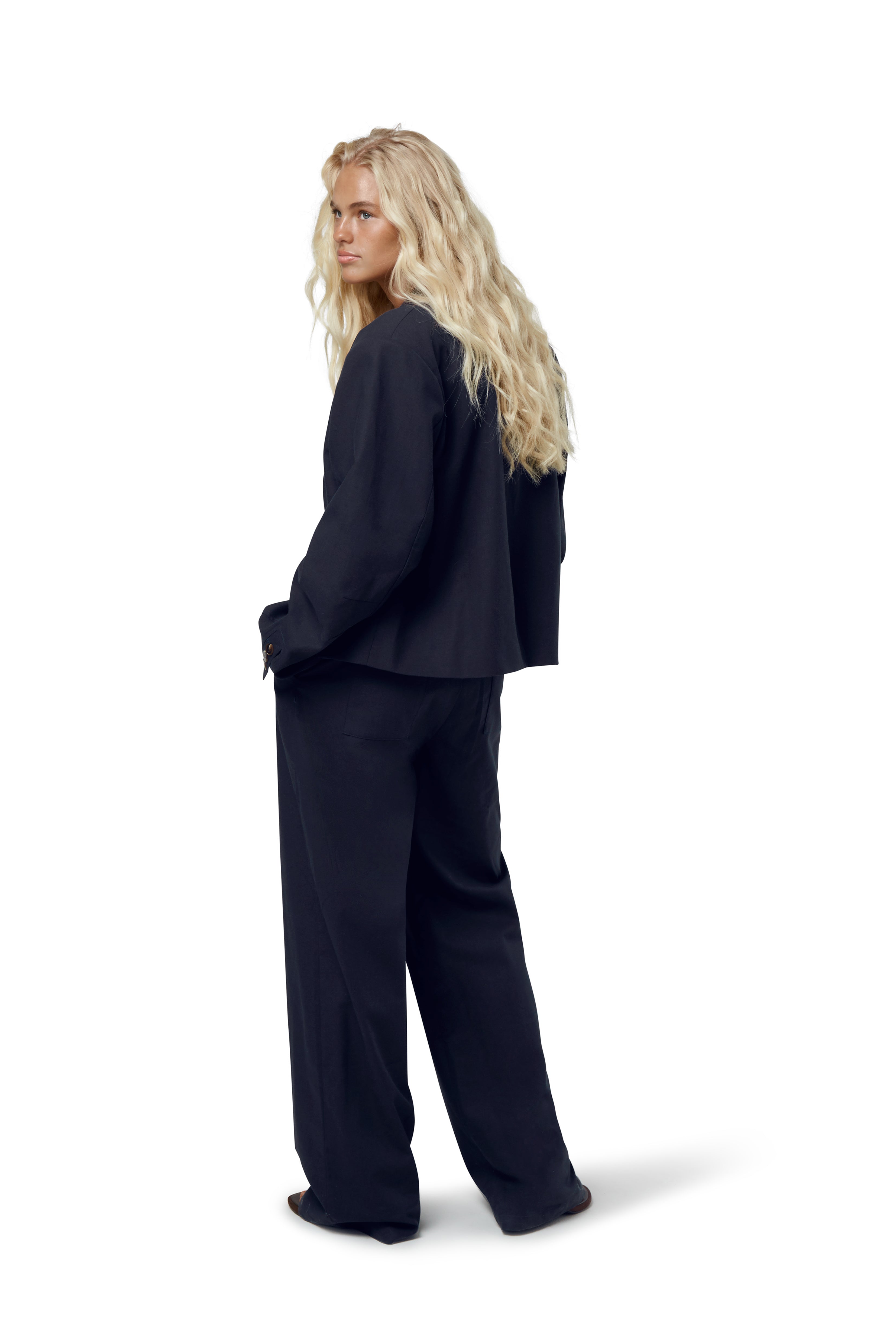 Emmie Double Breasted Blazer in Navy - image 4