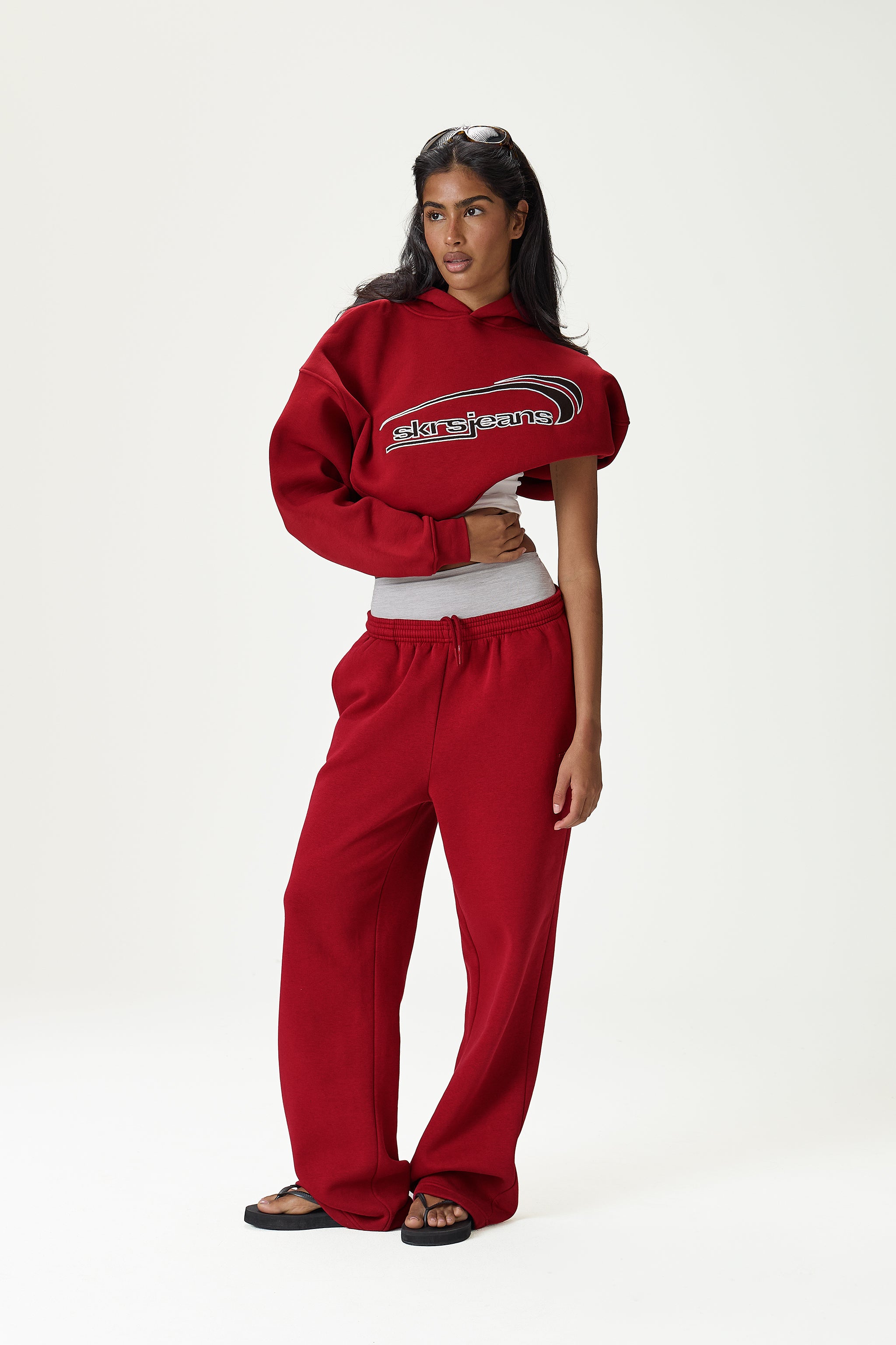 Wide Leg Sweatpants in Alert - image 2