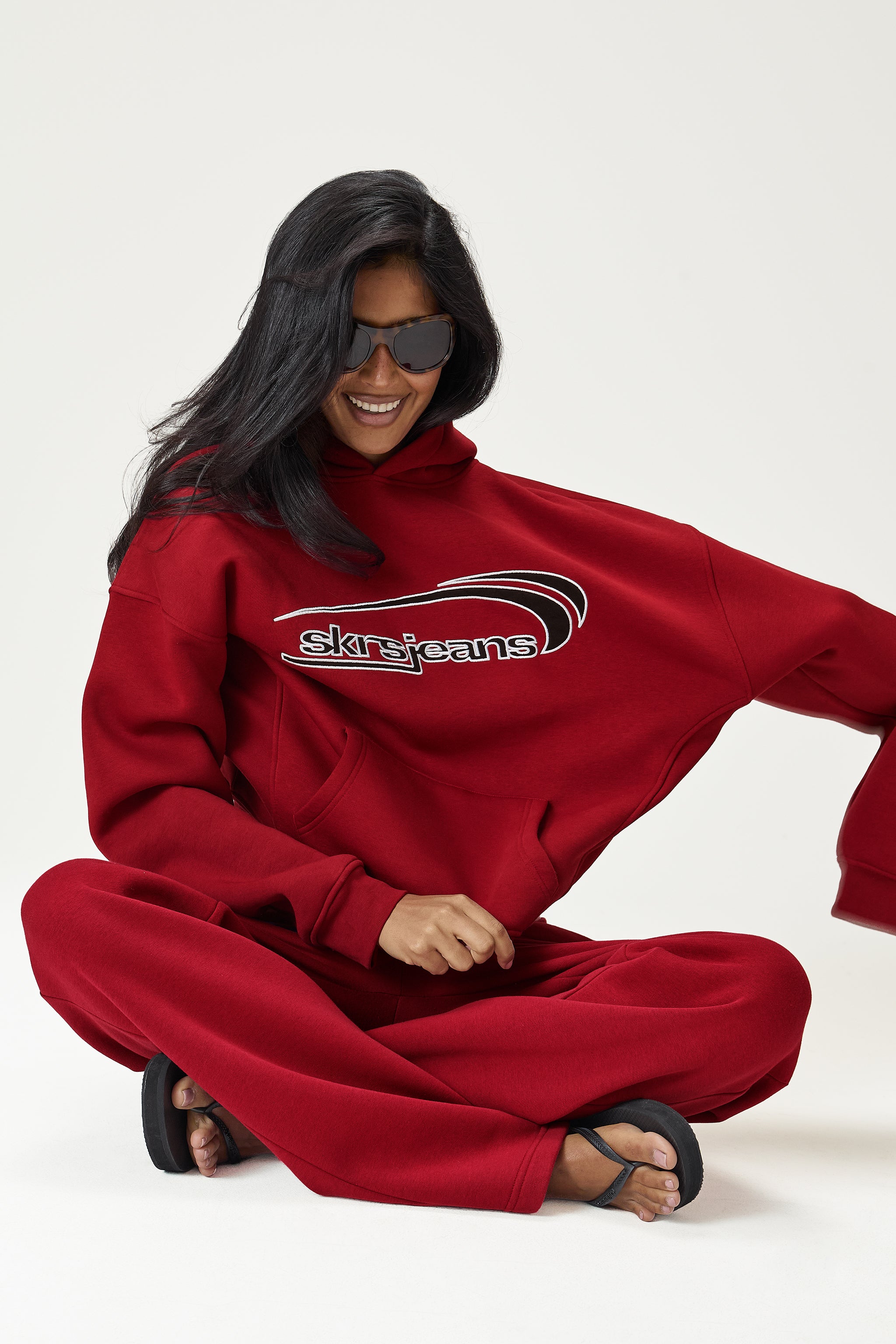 Wide Leg Sweatpants in Alert