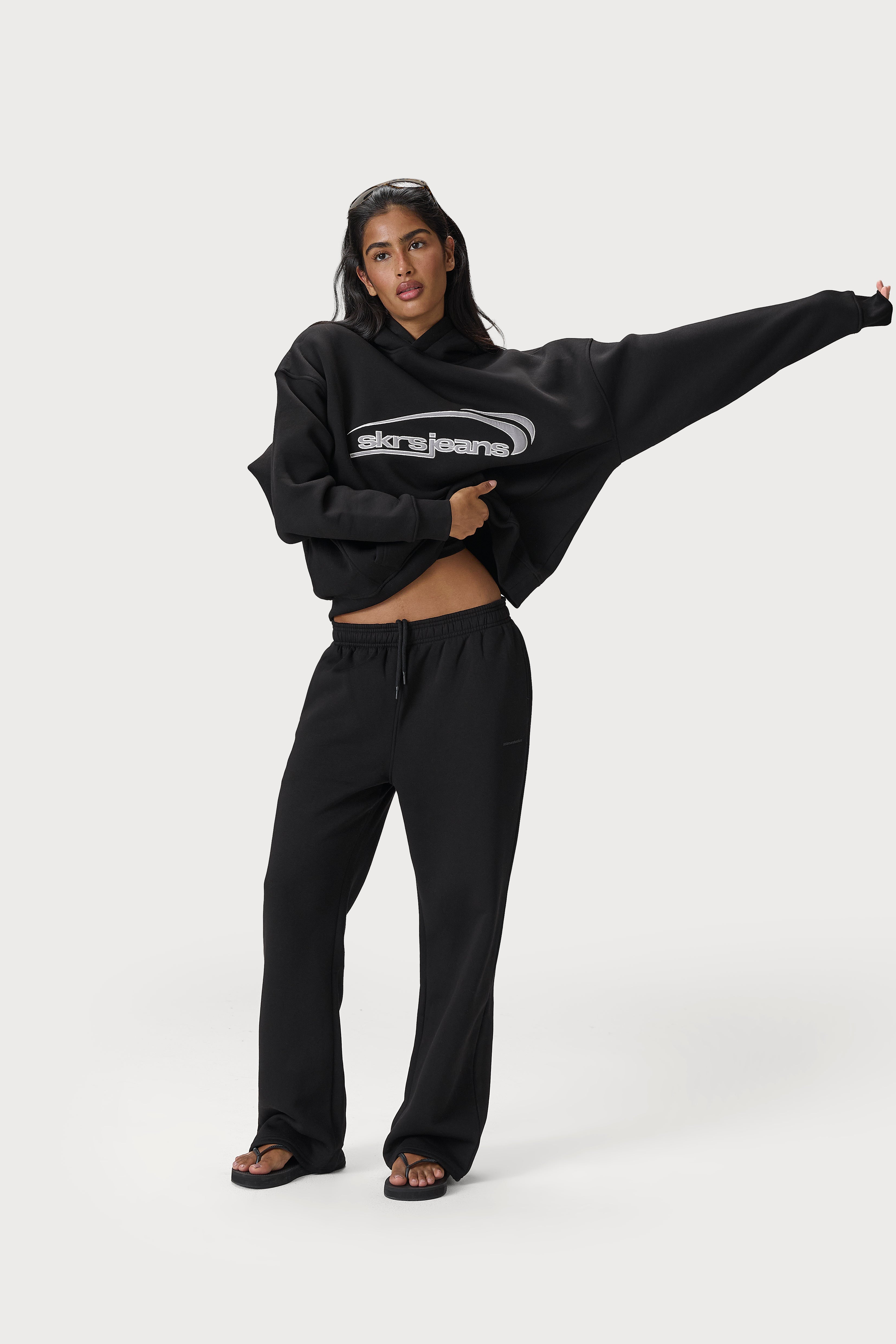 Staten Logo Hoodie in Black - image 2
