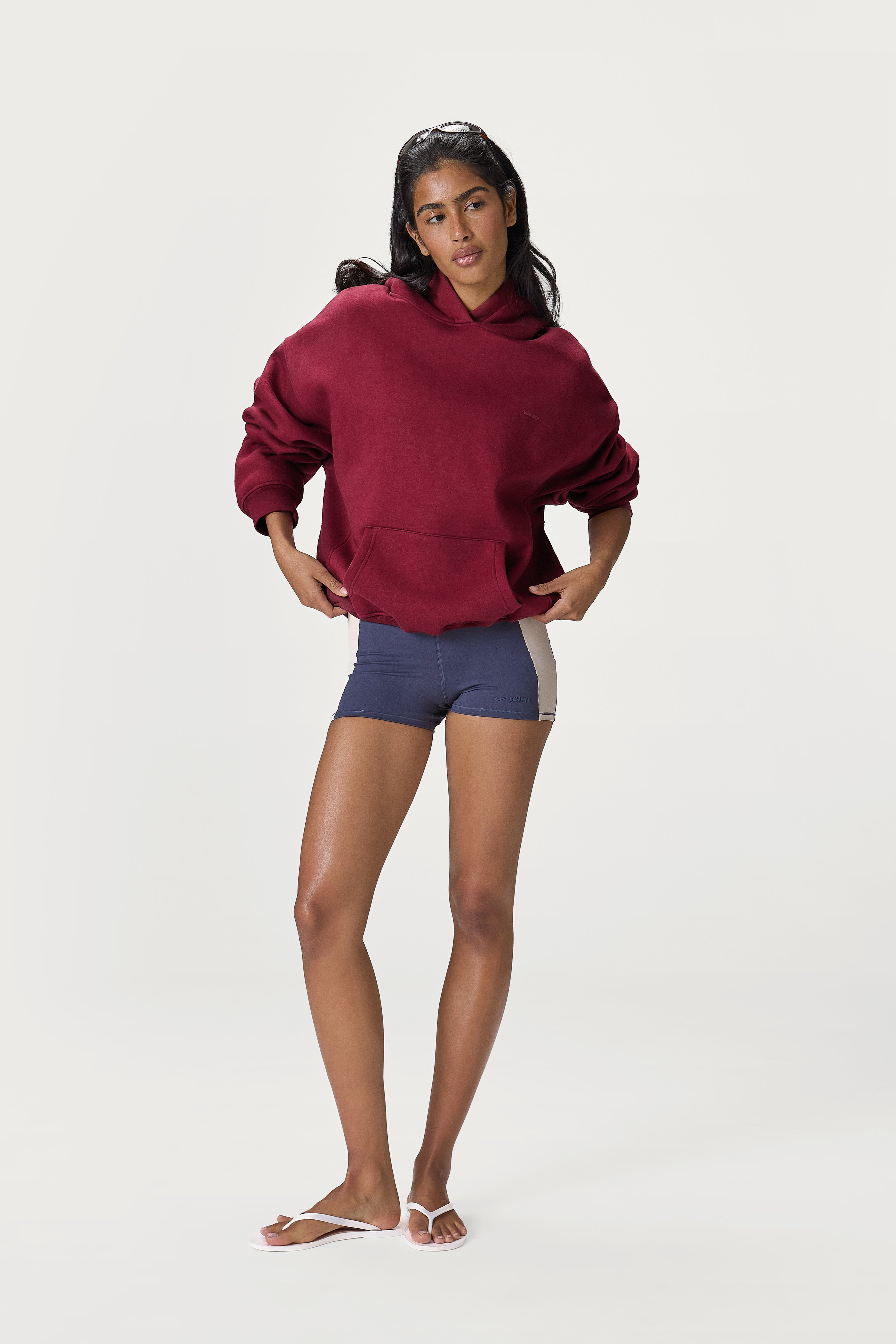 Petite Classic Hoodie in Burgundy - image 6