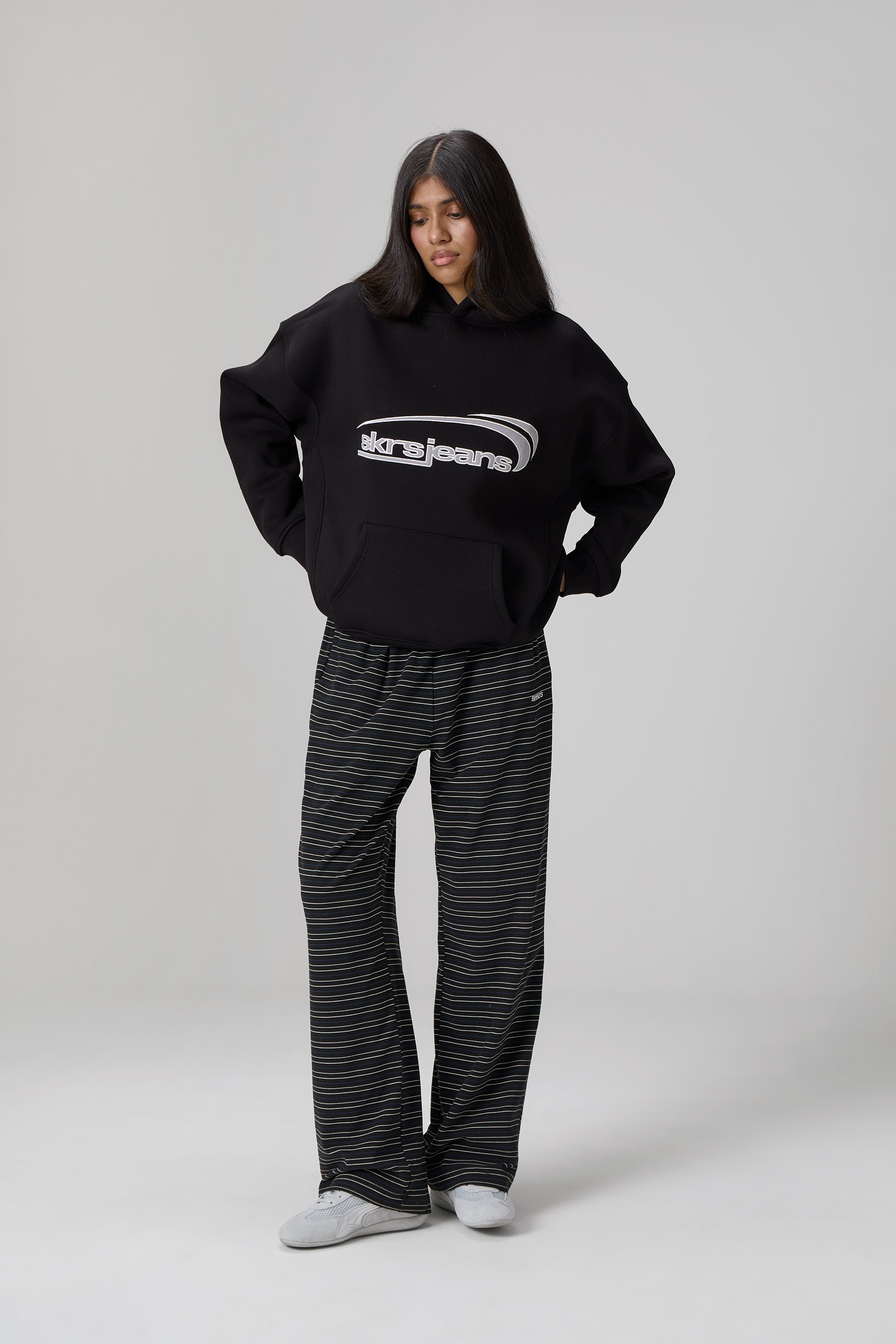 Staten Logo Hoodie in Black - image 3