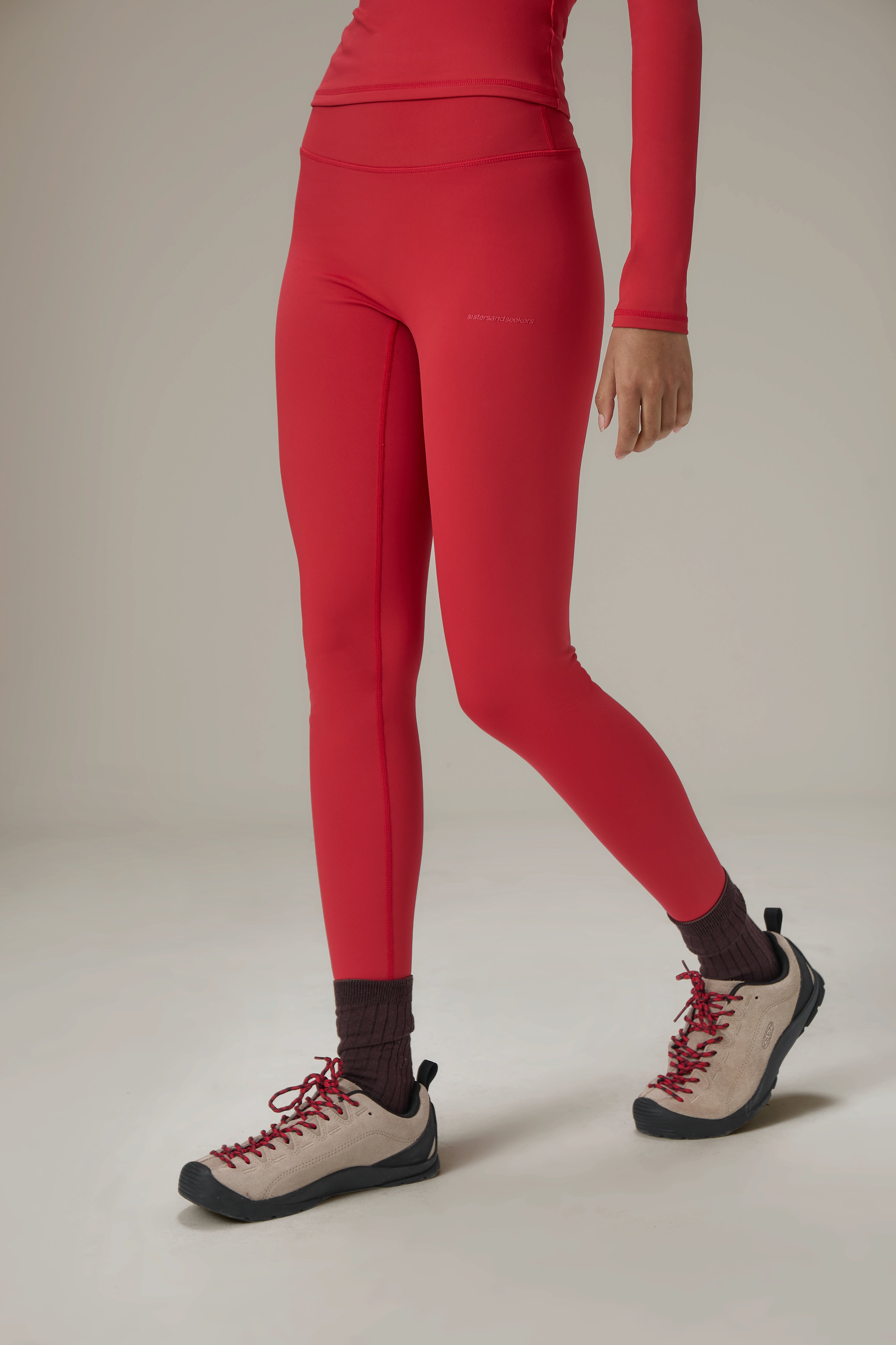 Soft Active Leggings in Red - image 3
