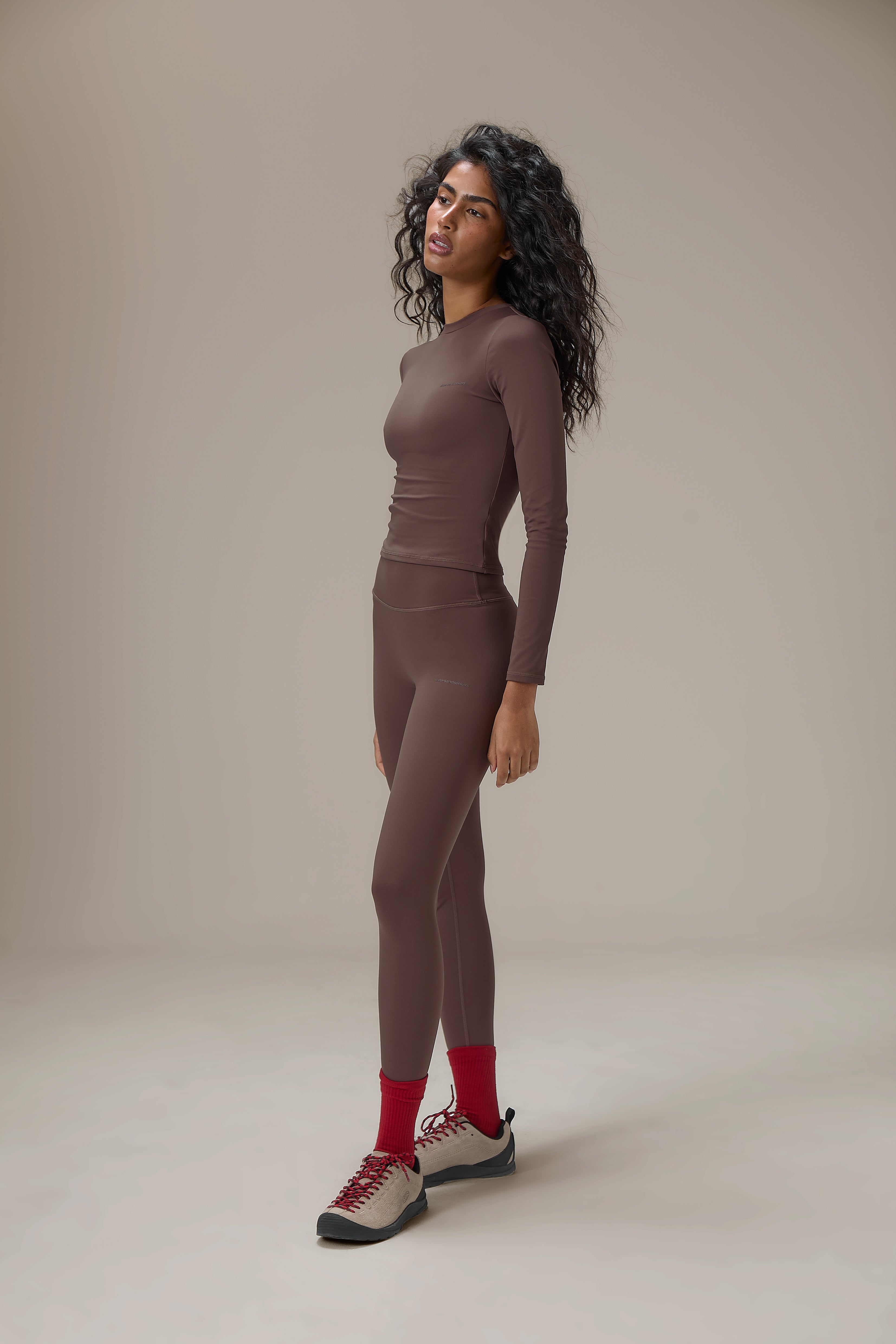 Soft Active Long Sleeve in Brown - image 4