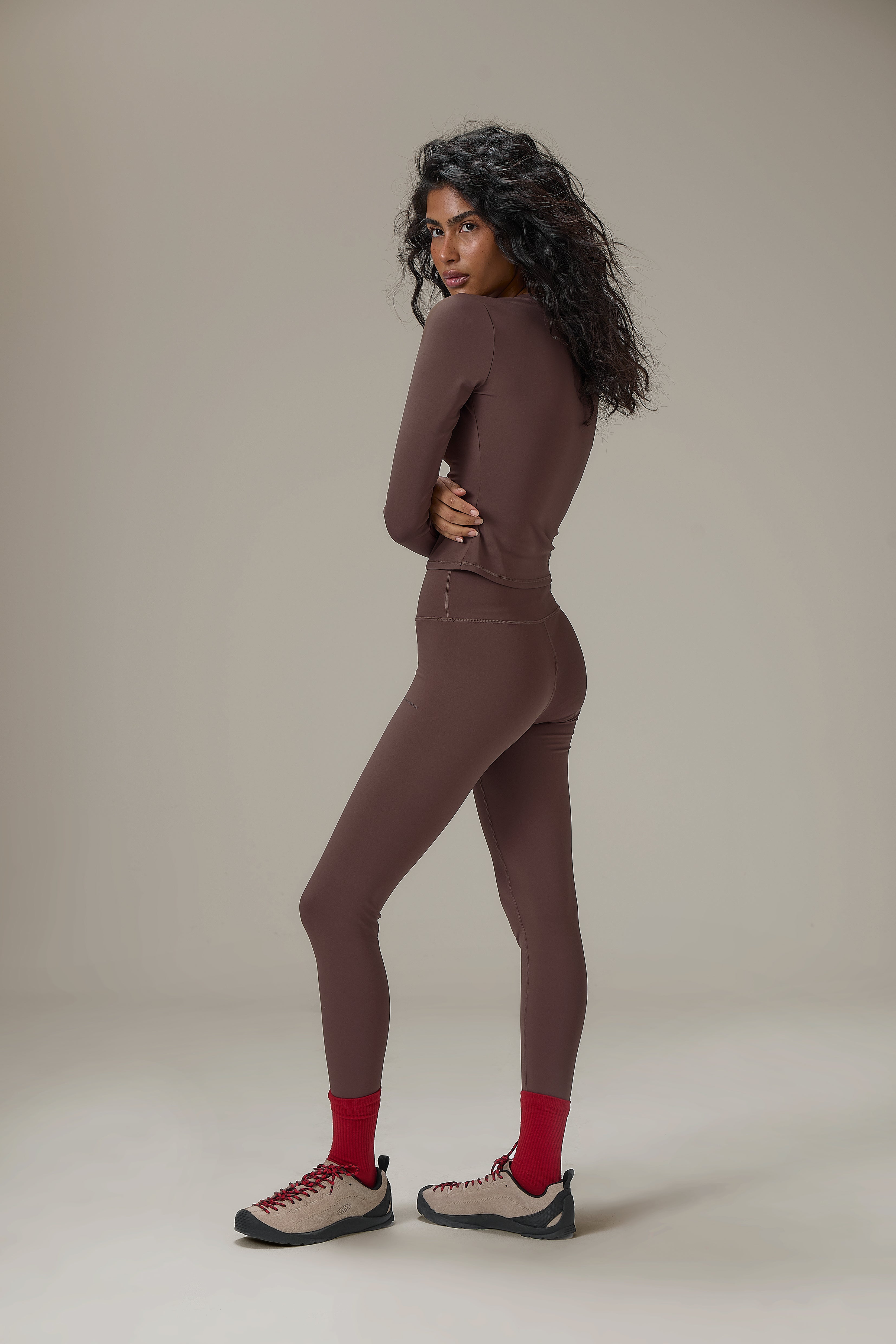 Soft Active Legging in Brown - image 3