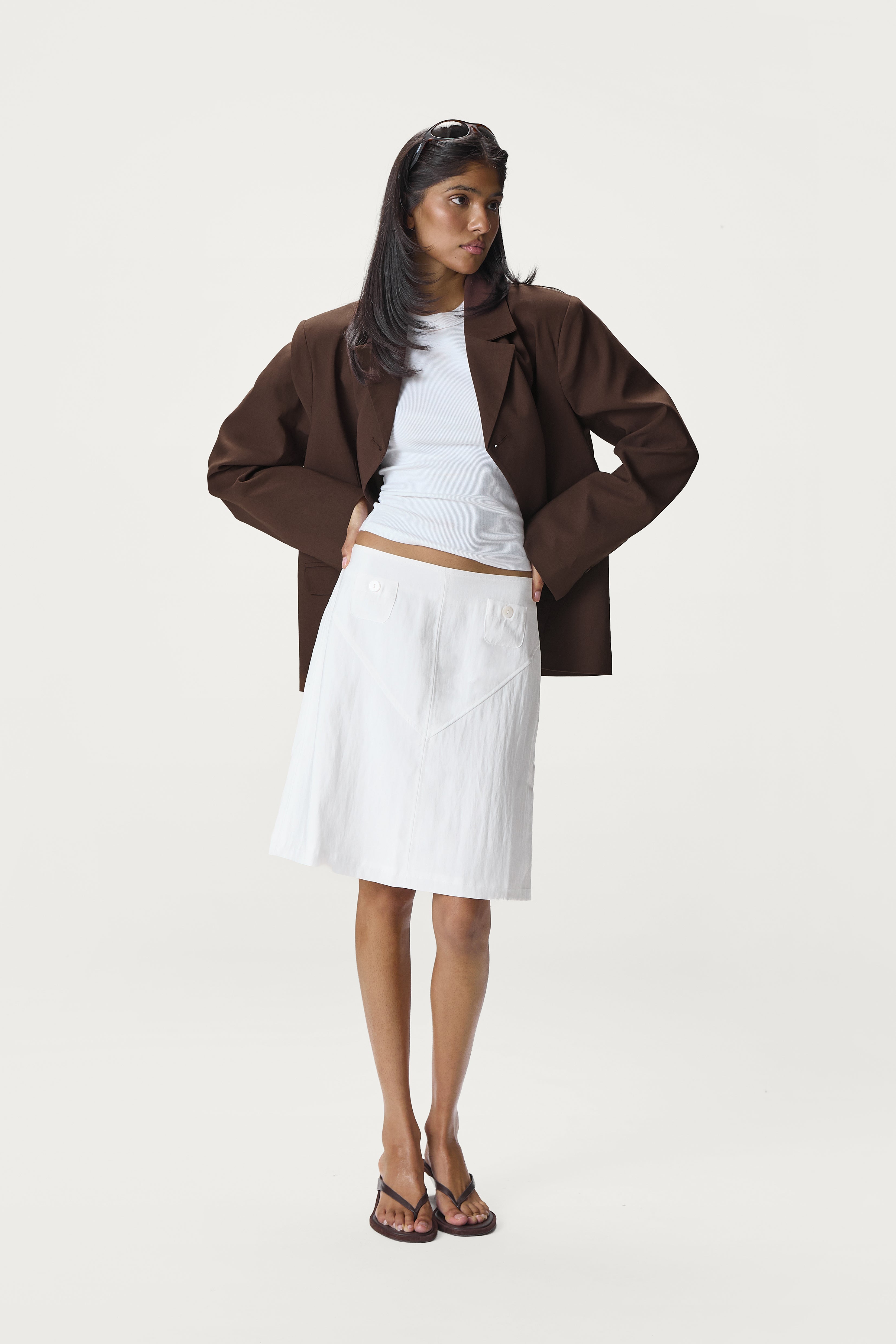 Fargo Boxy Blazer in Brown - image 2