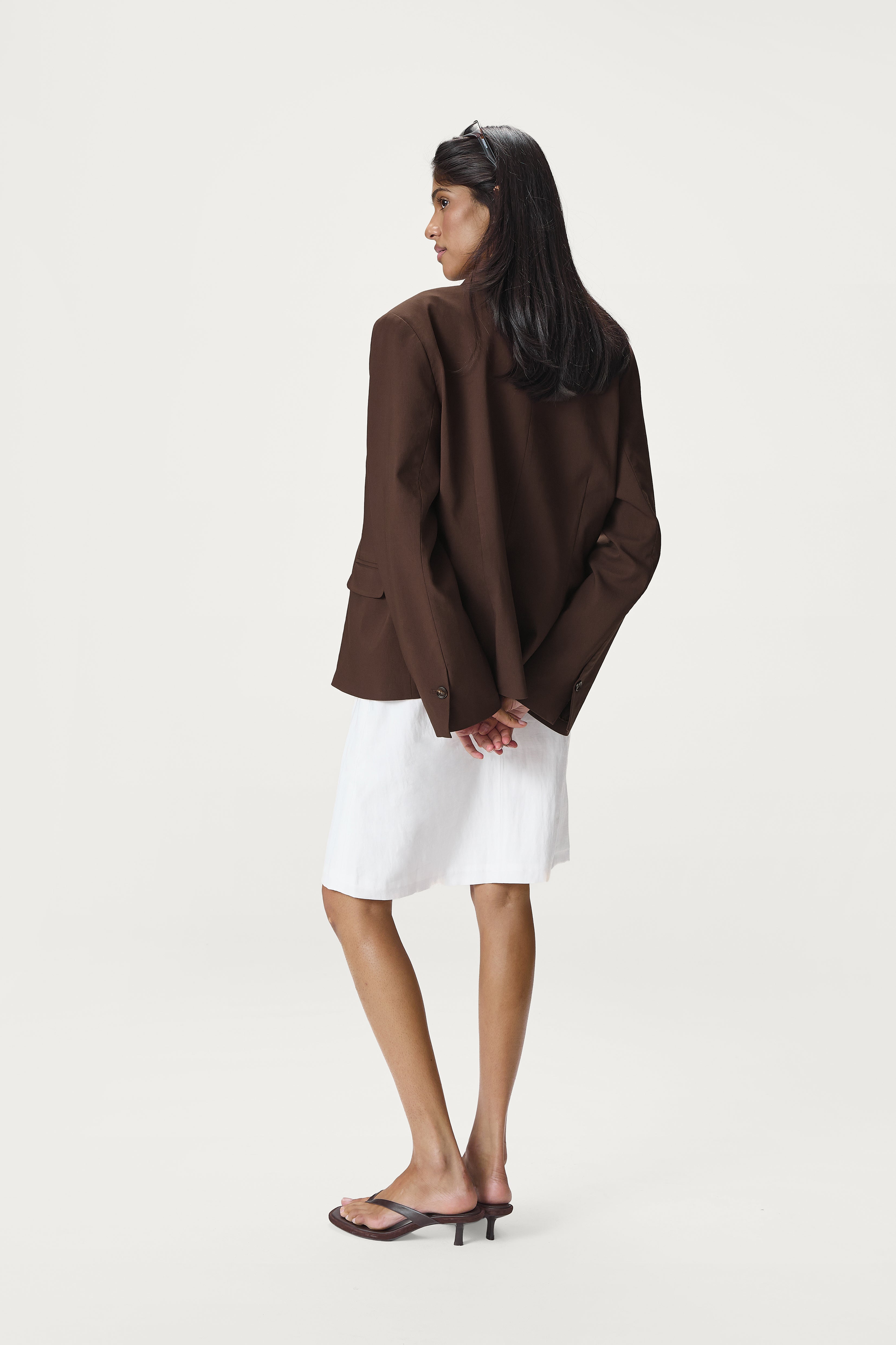 Fargo Boxy Blazer in Brown - image 3