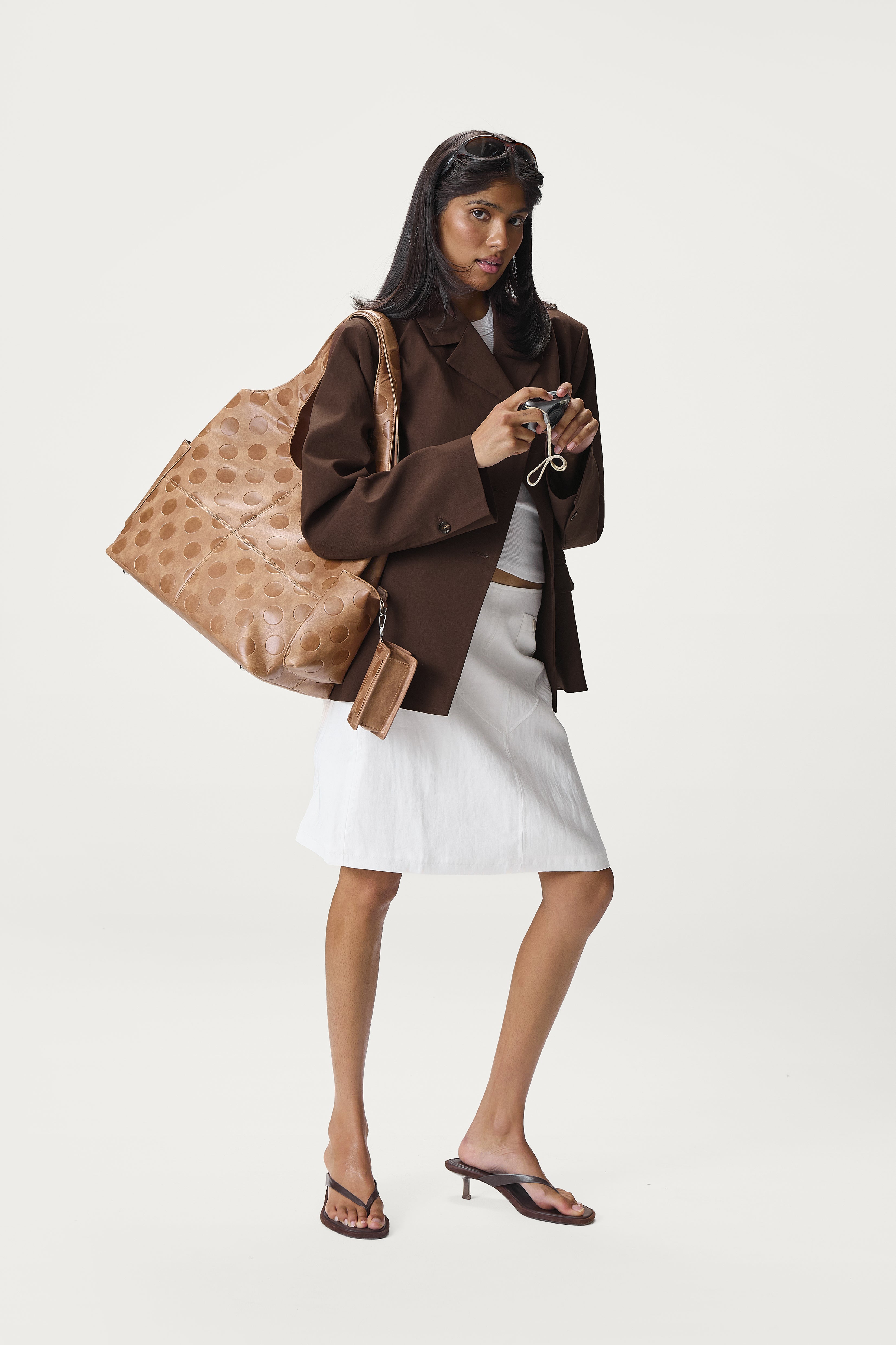 Fargo Boxy Blazer in Brown - image 8