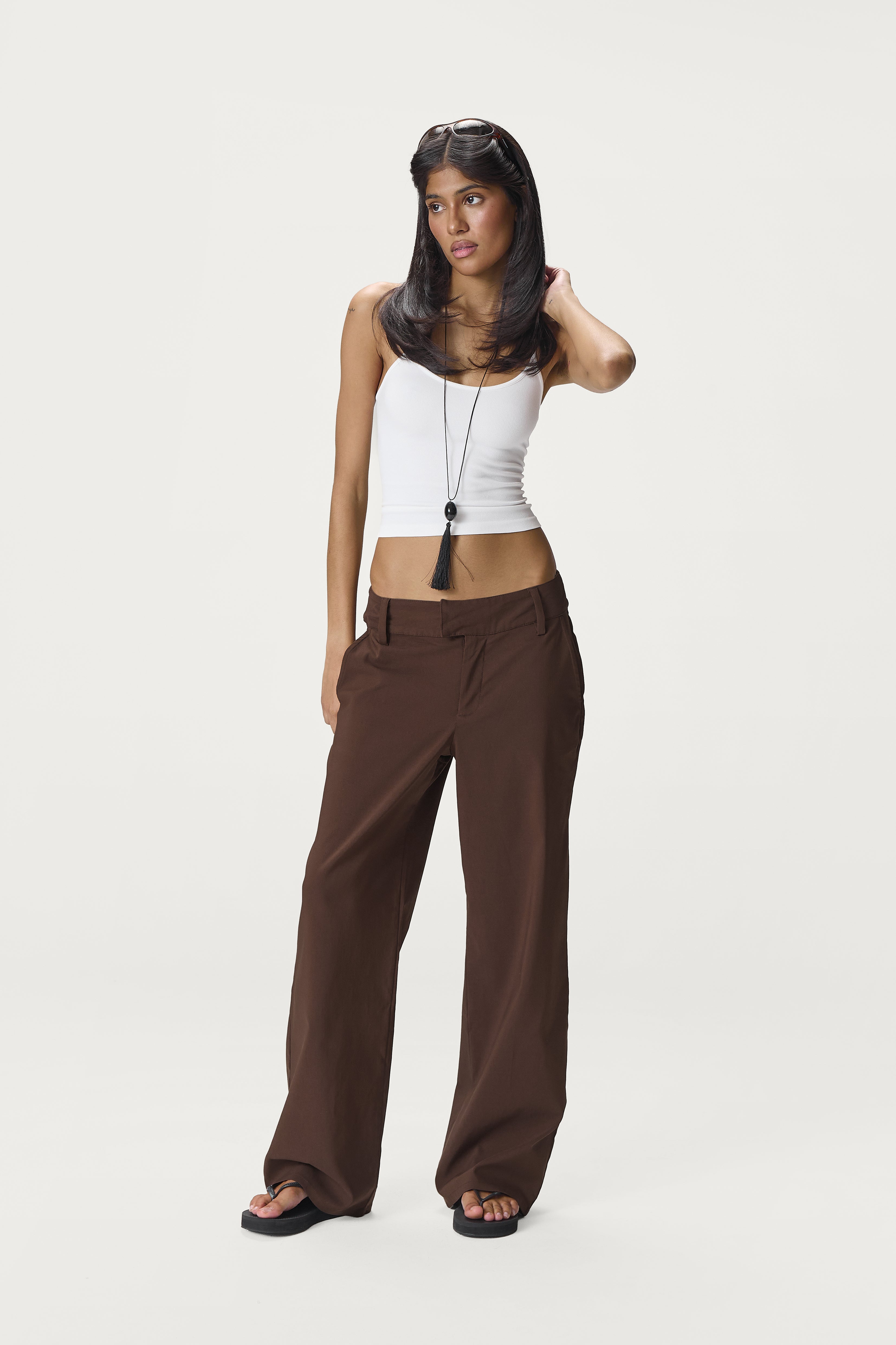 Fargo Straight Leg Trousers in Brown - image 2