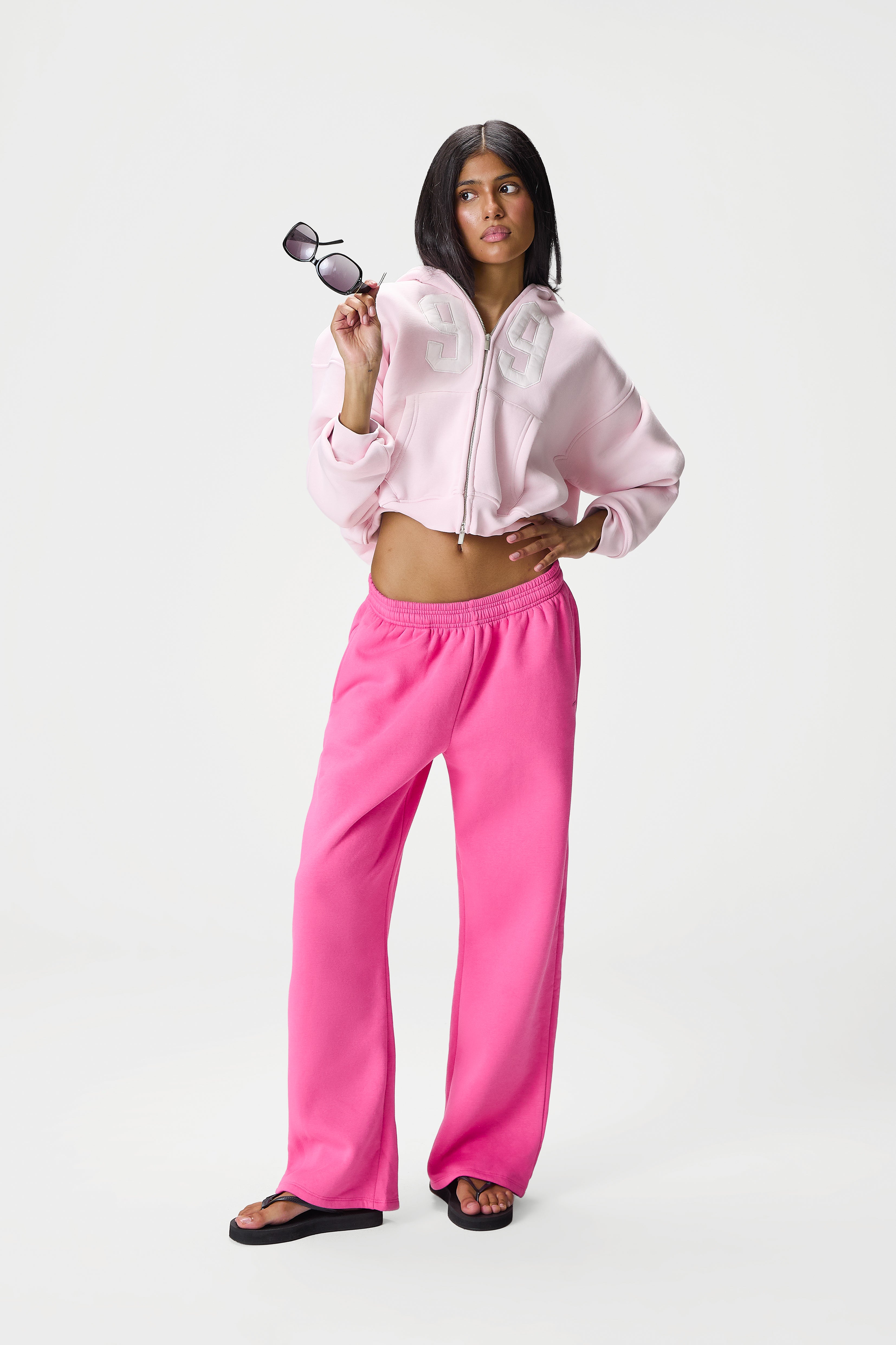 99 Shrunken Zip Hoodie in Bunny - image 4