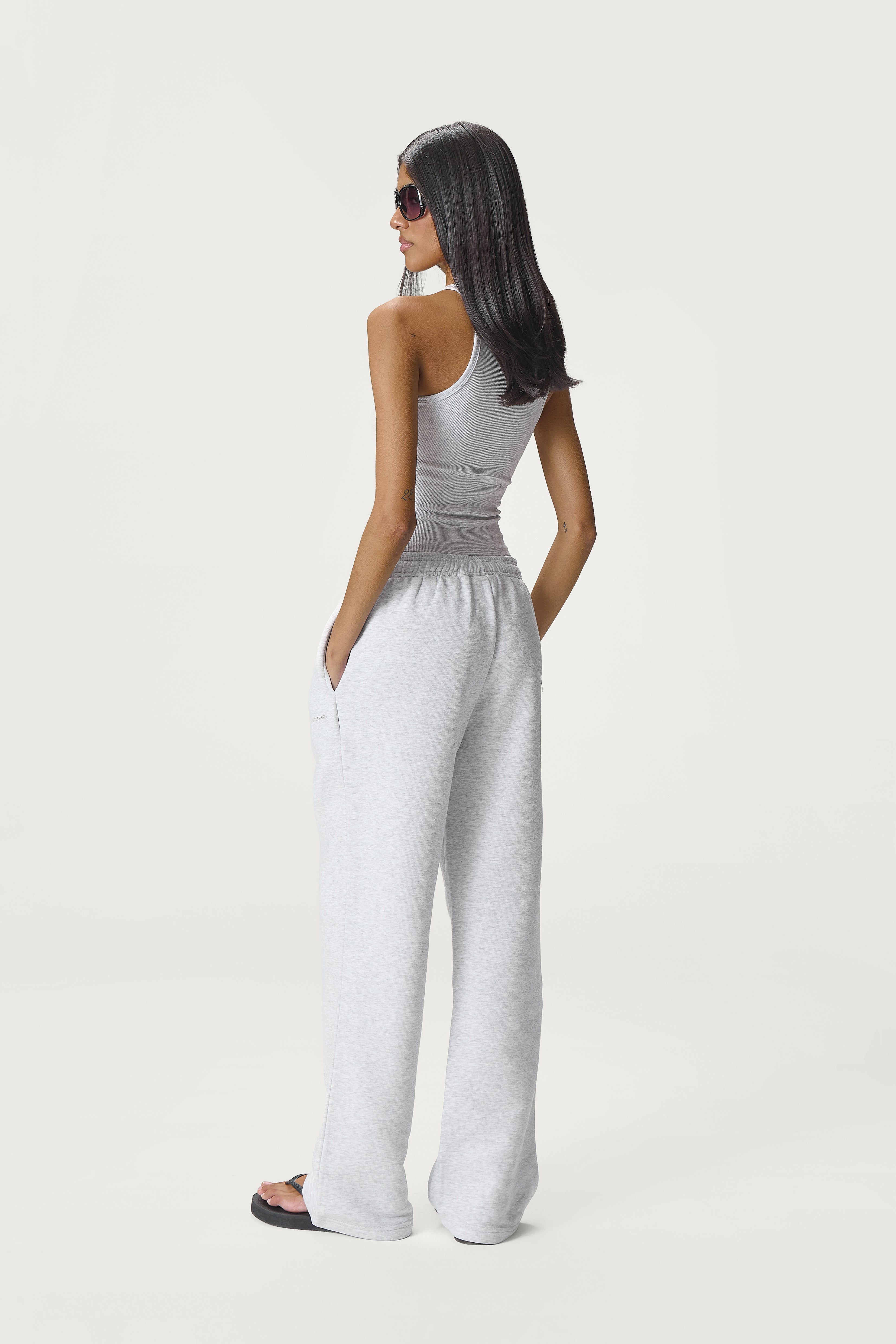 Trademark Wide Leg Sweatpants in Passive - image 5