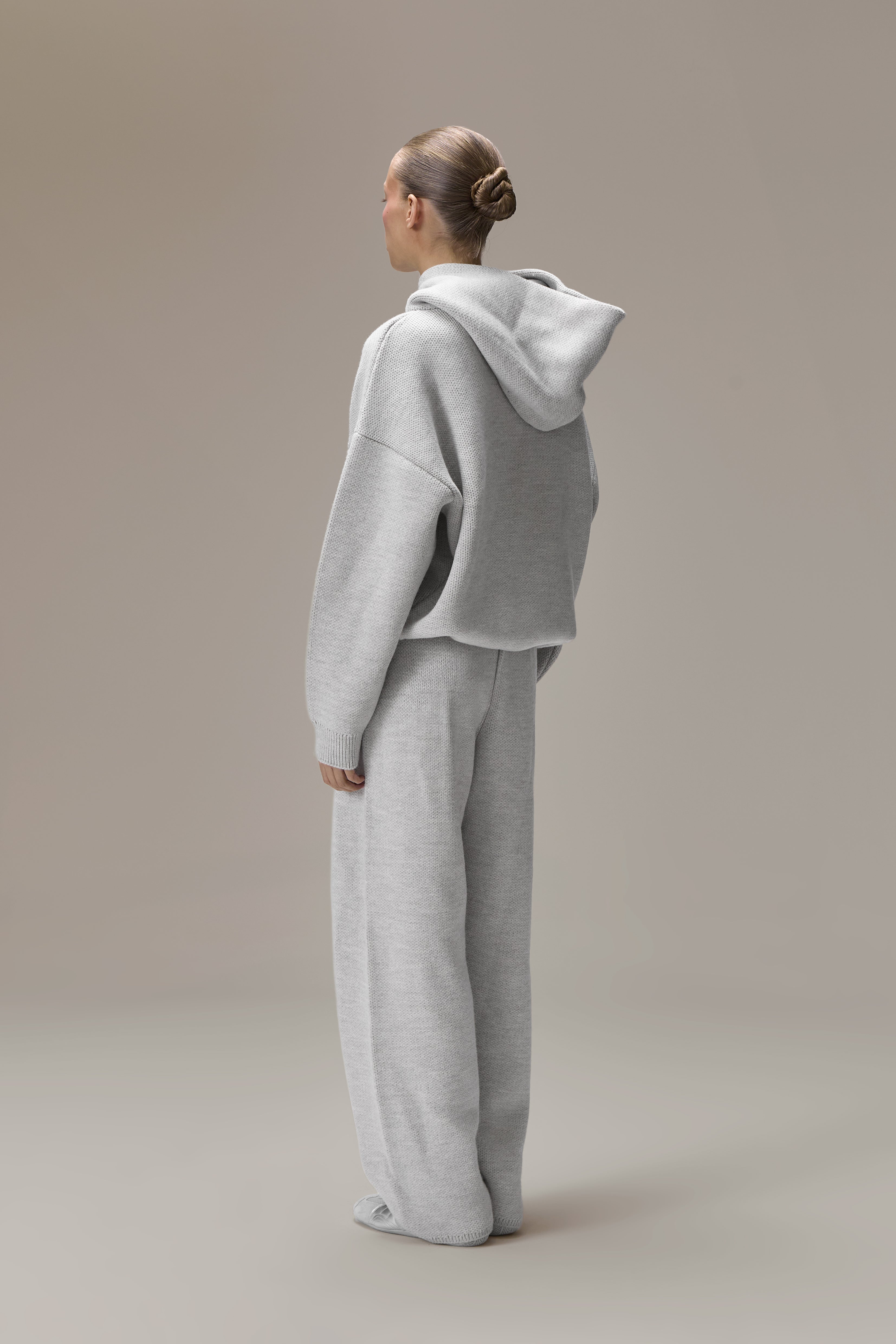 Knit Pants in Soft Grey - image 2