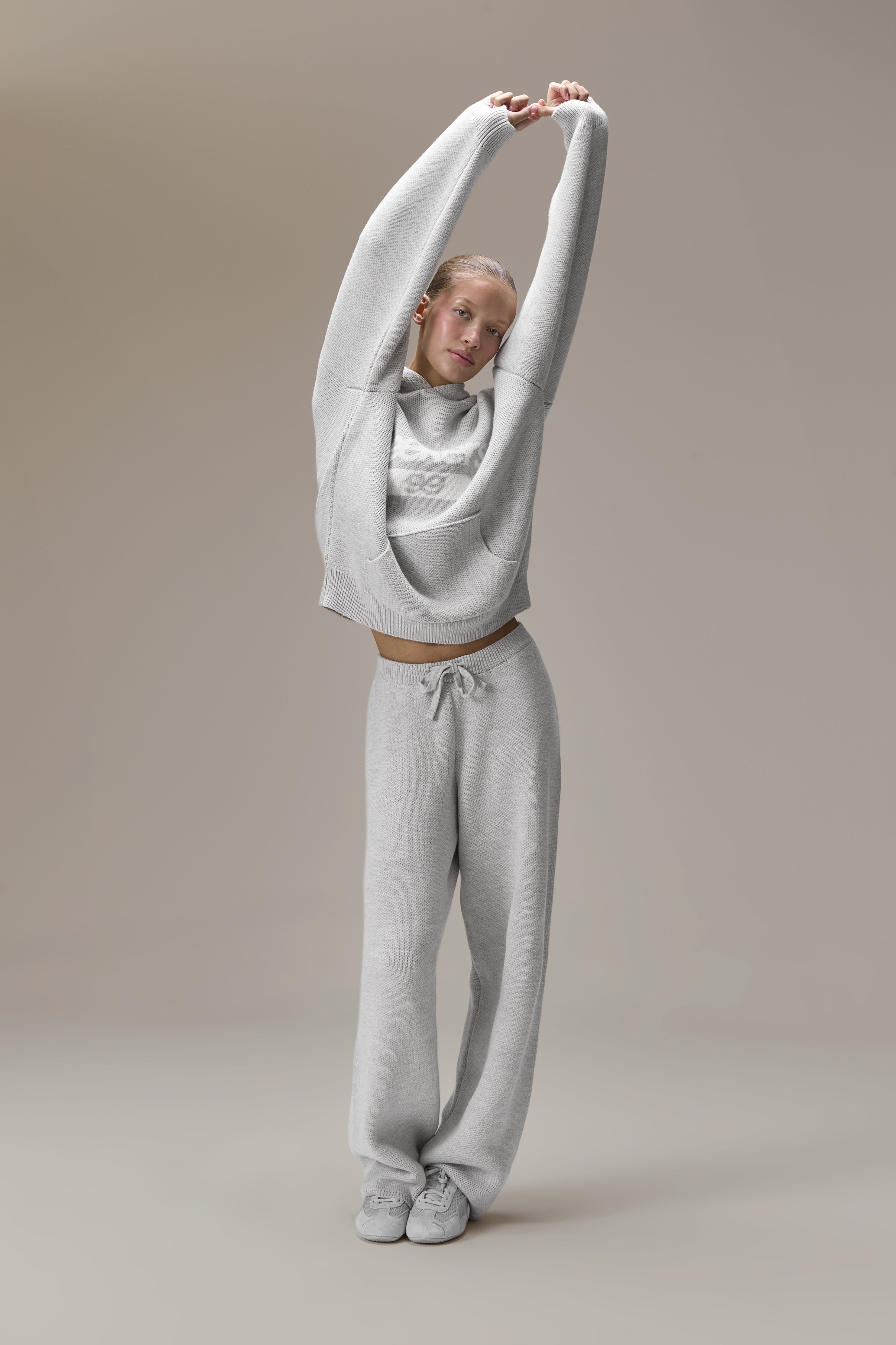Knit Pants in Soft Grey - image 6