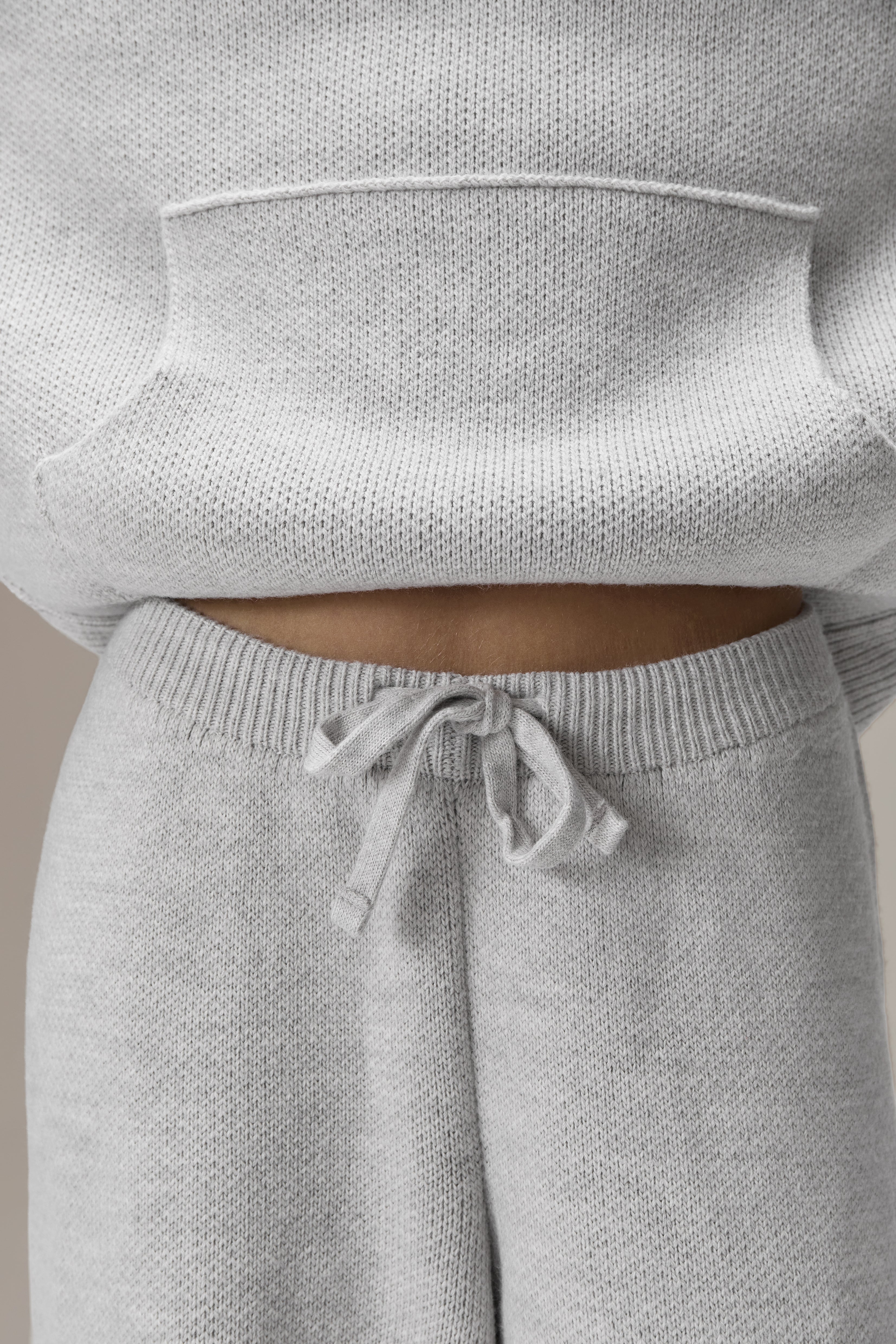 Knit Pants in Soft Grey - image 3