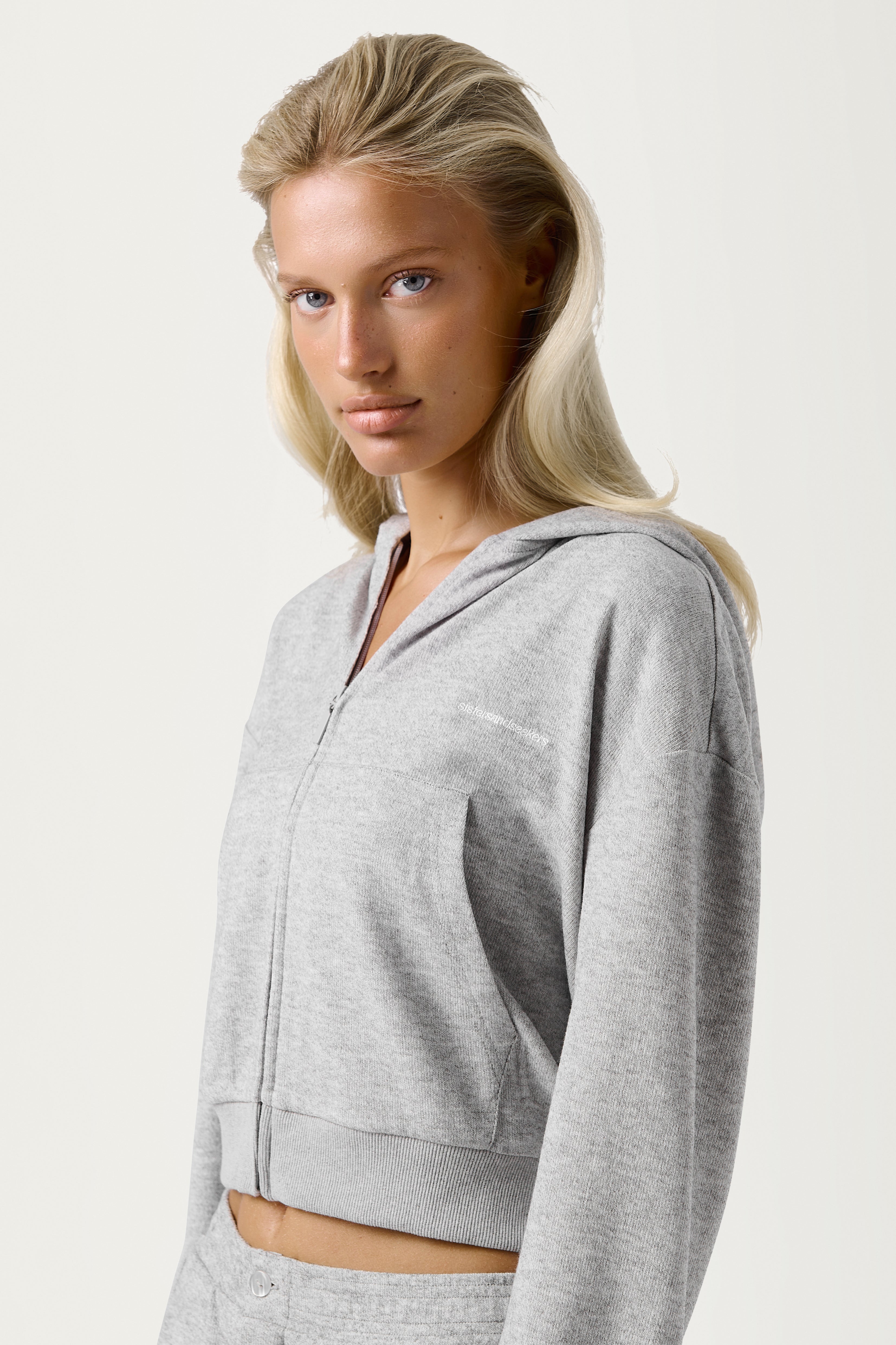 Slacks Soft Zip Up in Light Grey - image 5