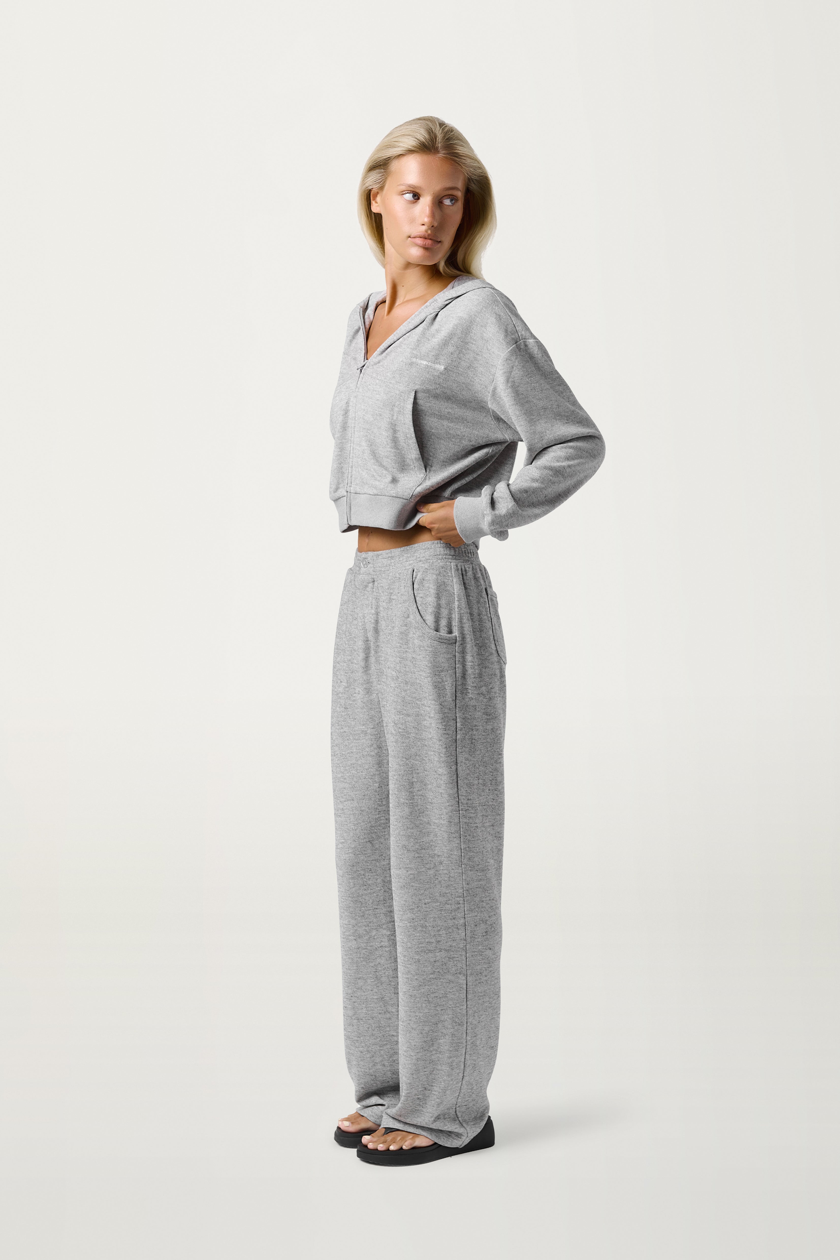 Slacks Soft Zip Up in Light Grey - image 8