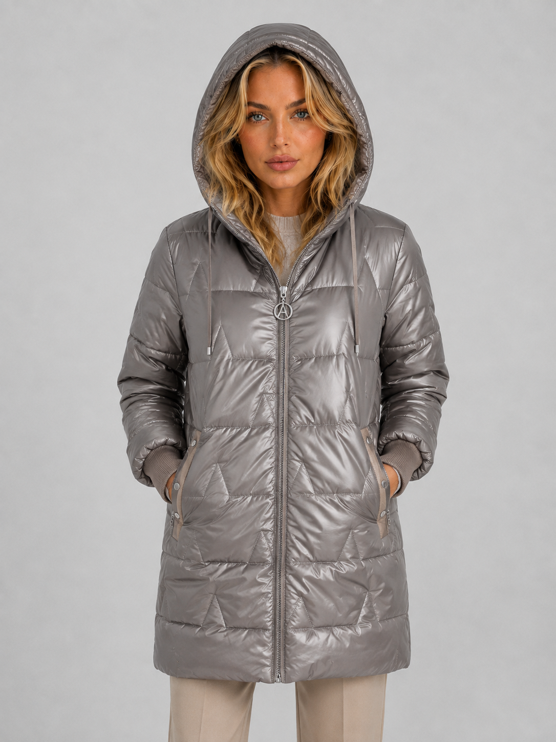 Women's Longline Hooded Puffer Coat - product image 5