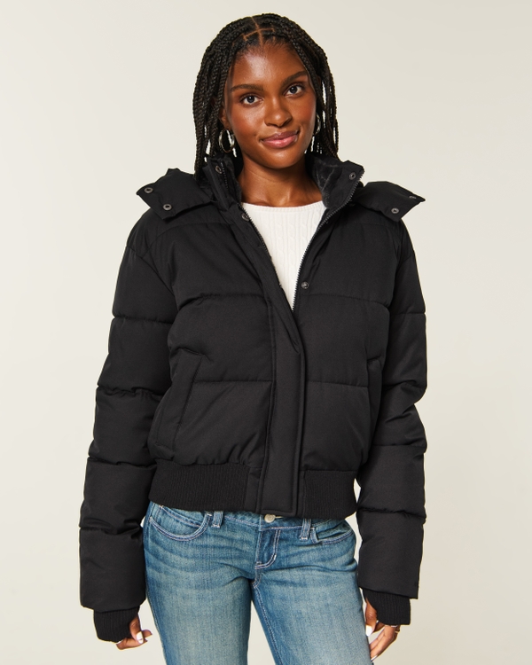 Feel Good Puffer Jacket - Black view 1