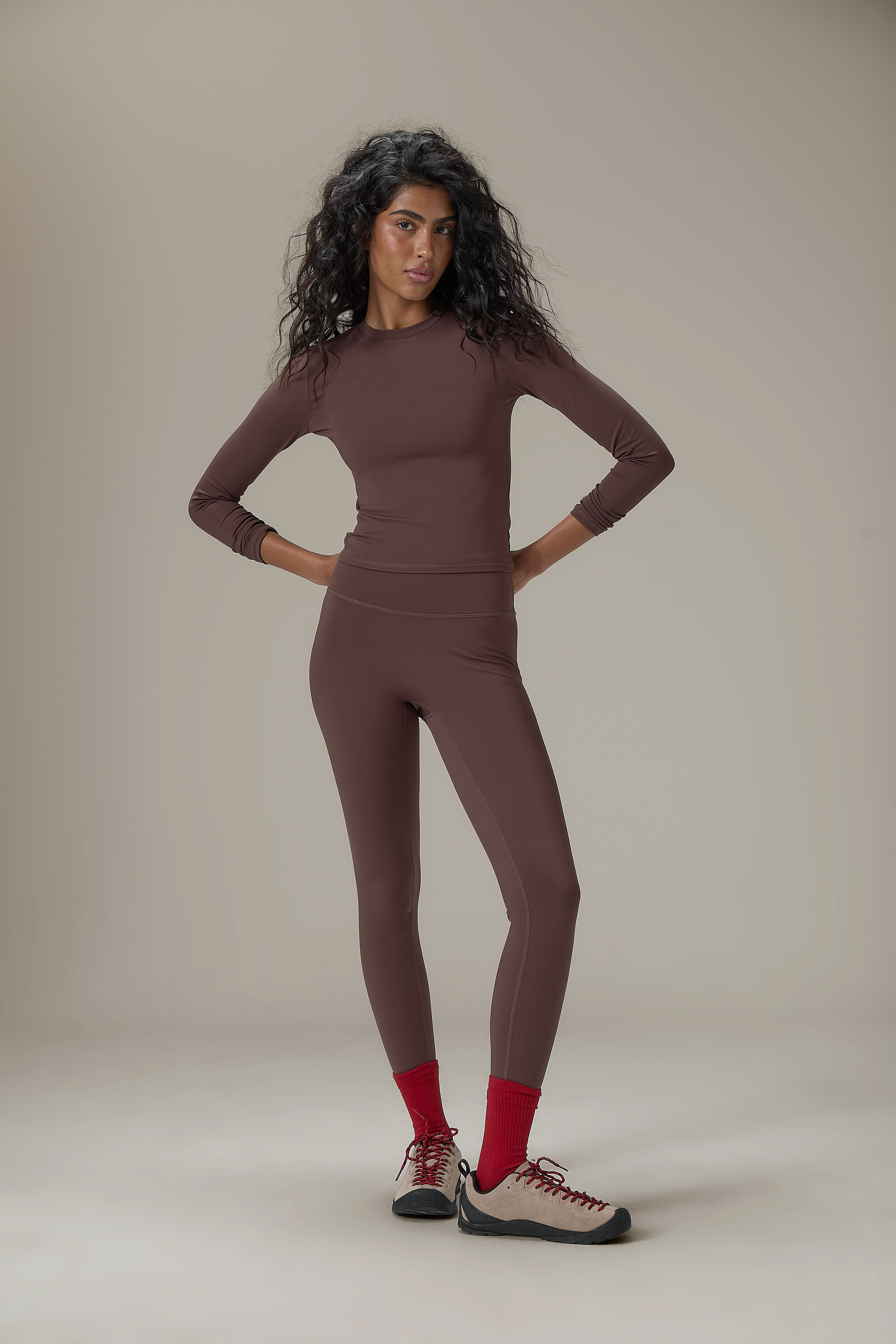 Soft Active Legging in Brown - image 4