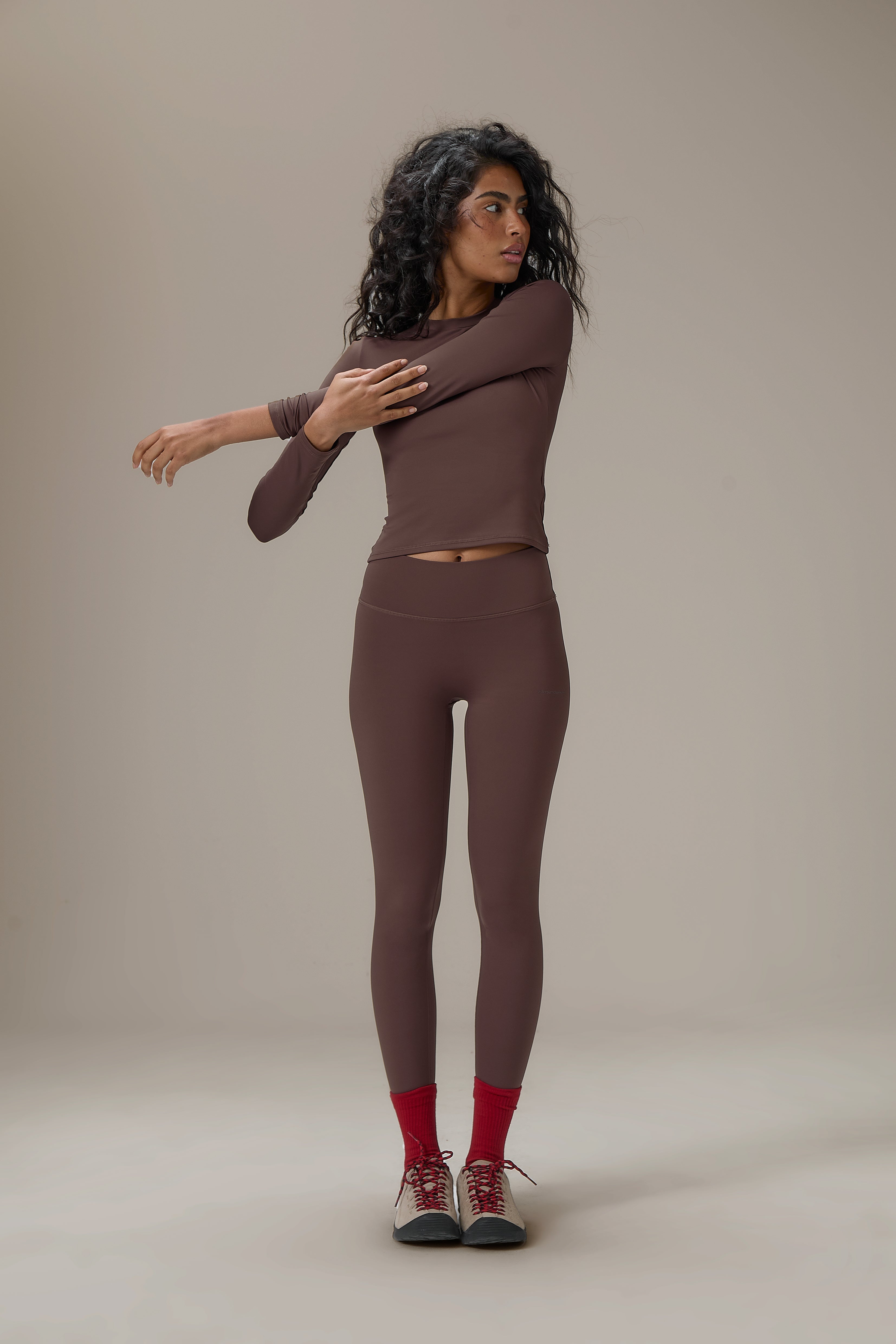 Soft Active Legging in Brown - image 2