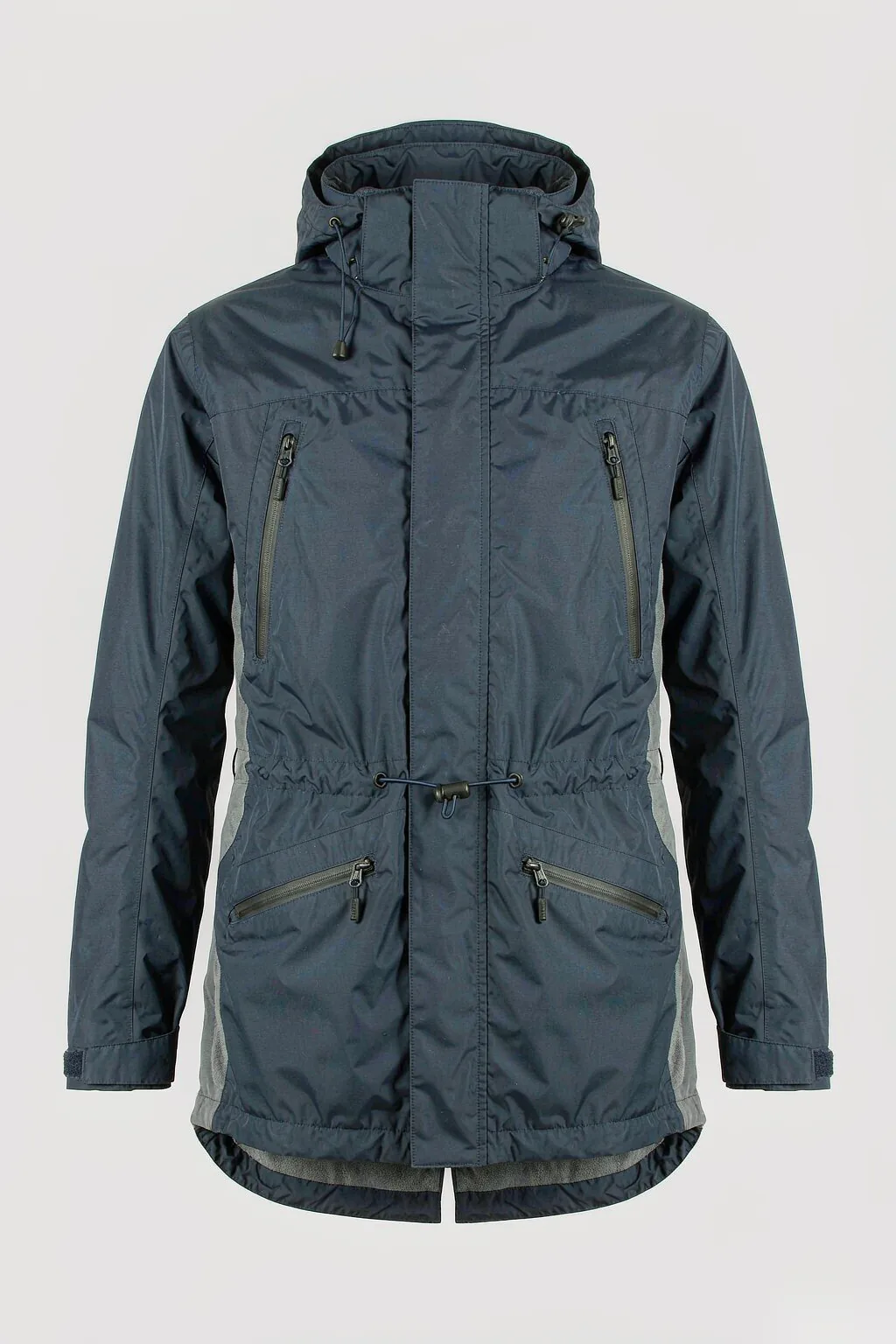 Men's h1 waterproof jacket front view - navy blue