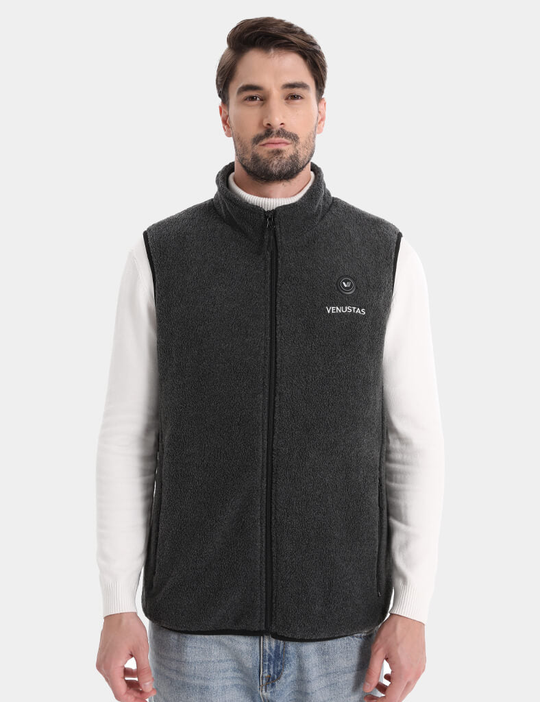 Men’s Heated Fleece Vest (Up to 13 heating hours), M2117 Pro