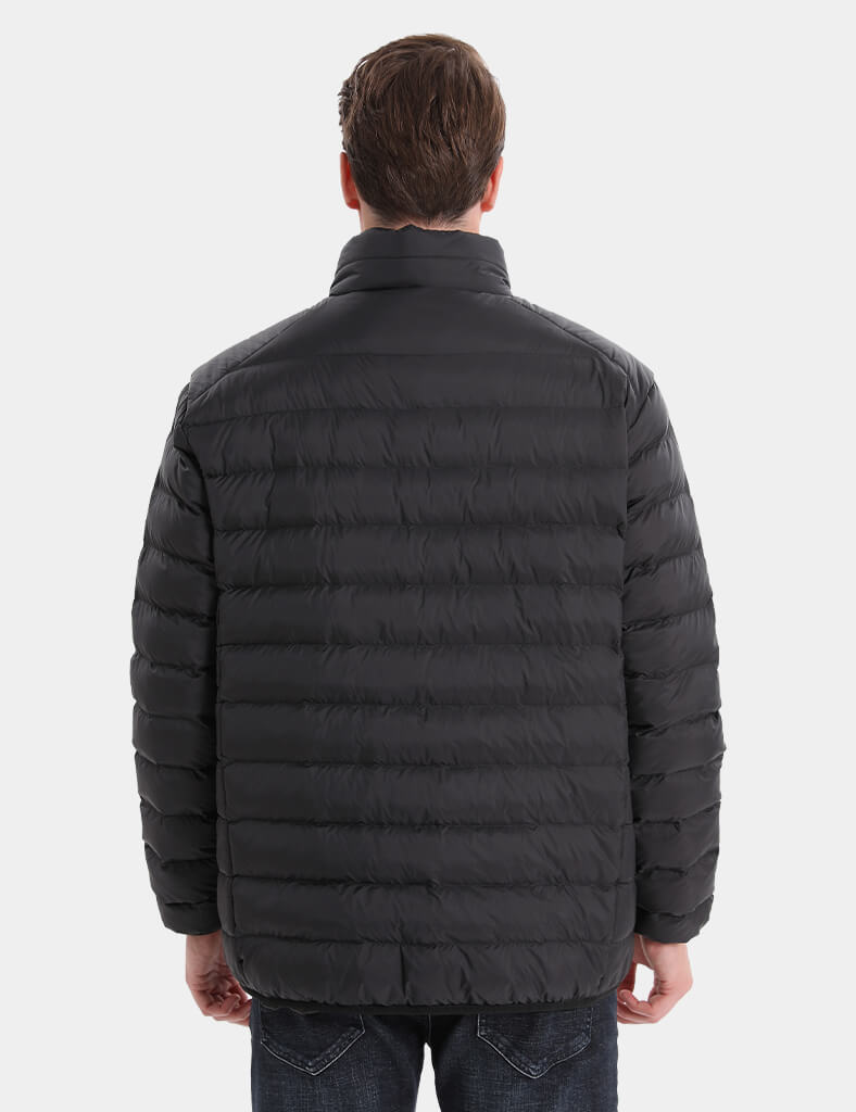 Men's Heated Lightweight Puffer Jacket 7.4V - Black/ Grey/ Navy