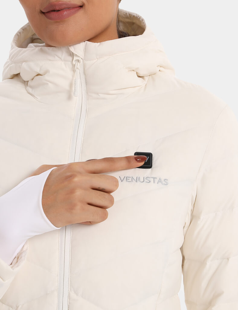 Heated Long Down Jacket 7.4V For Women, W62