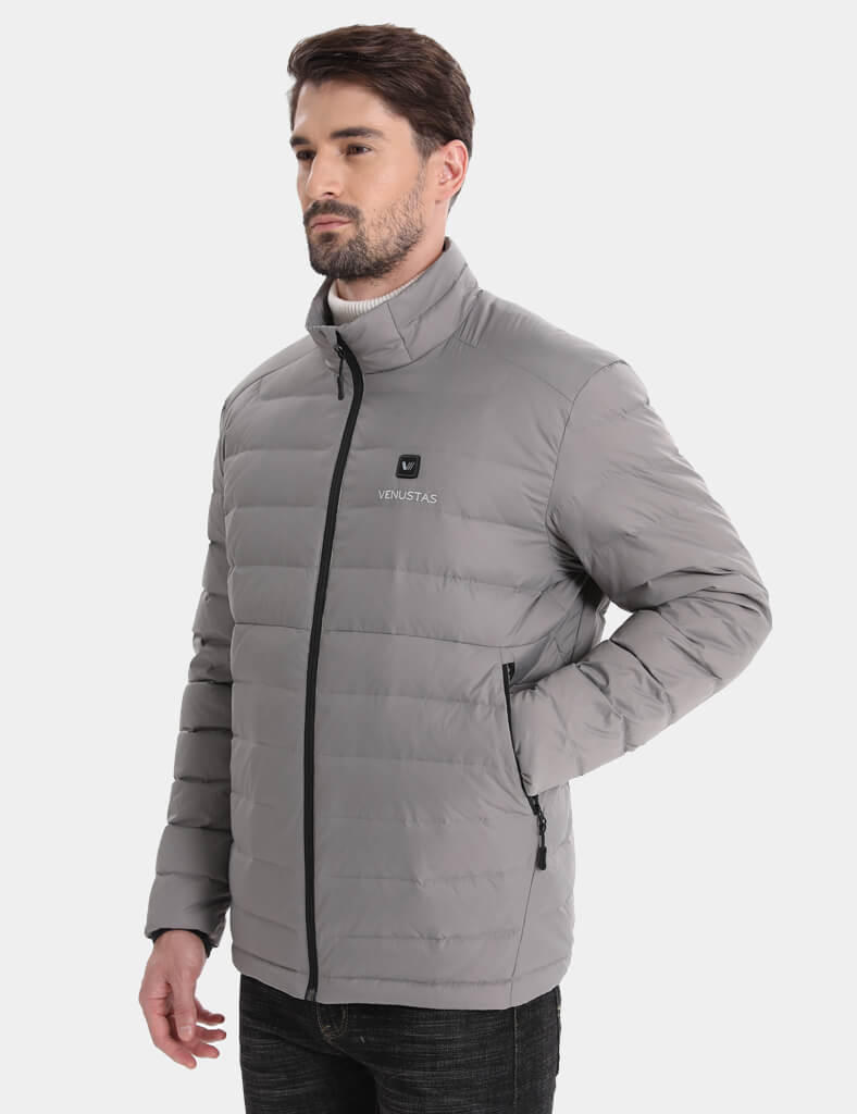 Men's Recycled Heated Lightweight Down Jacket 7.4V, EM31 [Final Sale]