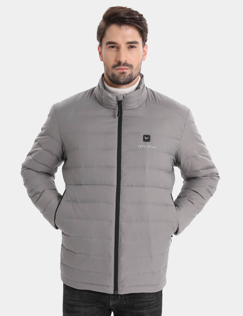 Men's Recycled Heated Lightweight Down Jacket 7.4V, EM31 [Final Sale]