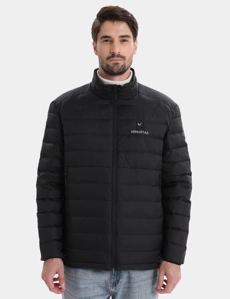 Men's Recycled Heated Lightweight Down Jacket 7.4V, EM31 [Final Sale]