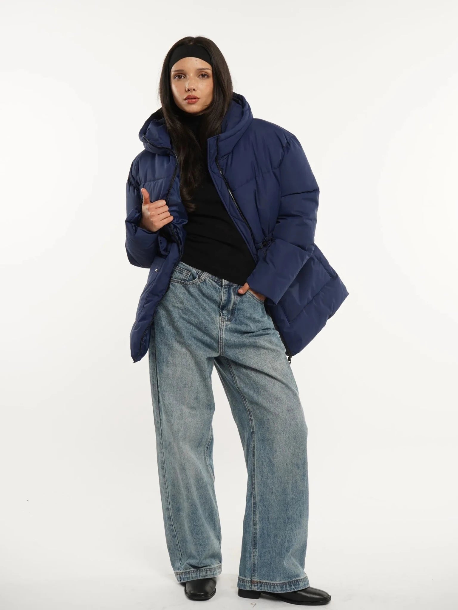 Classic Cinched Waist Puffer Jacket - product image 2