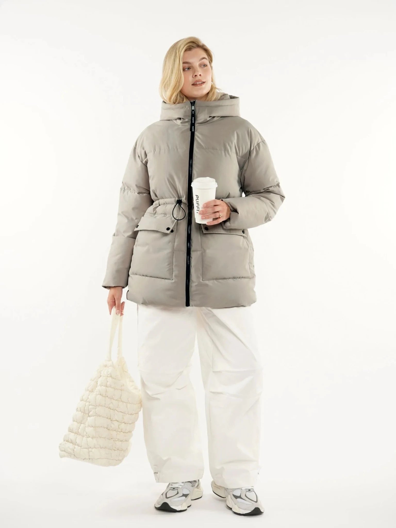 Classic Cinched Waist Puffer Jacket - product image 4