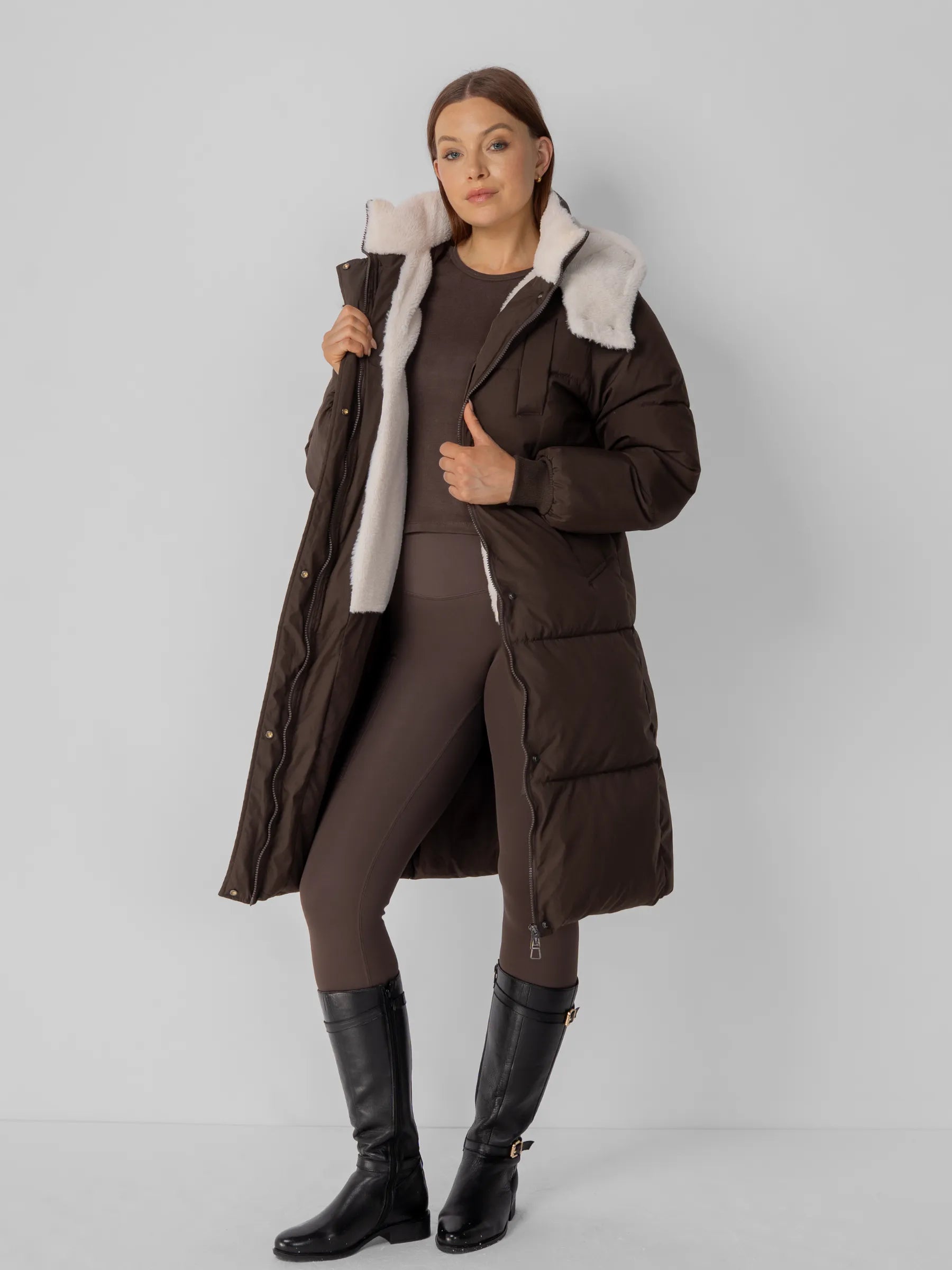 Classic Long Hooded Puffer Jacket - product image 15