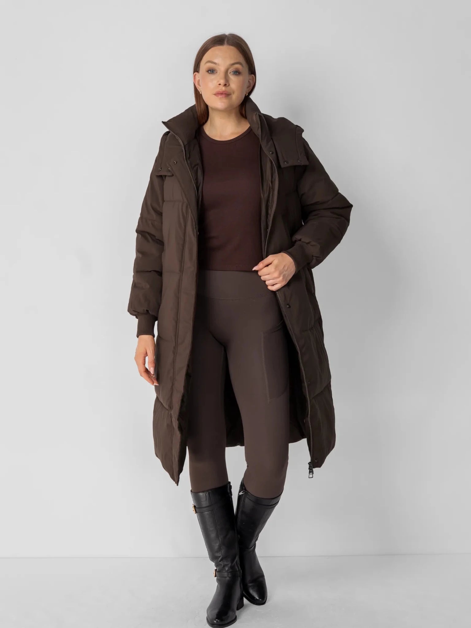 Classic Long Hooded Puffer Jacket - product image 2