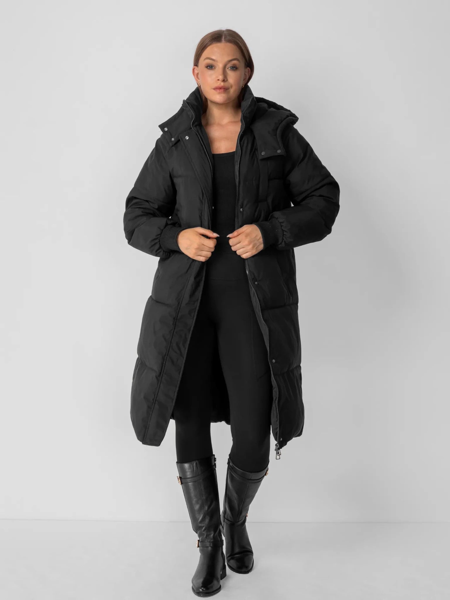 Classic Long Hooded Puffer Jacket - product image 11